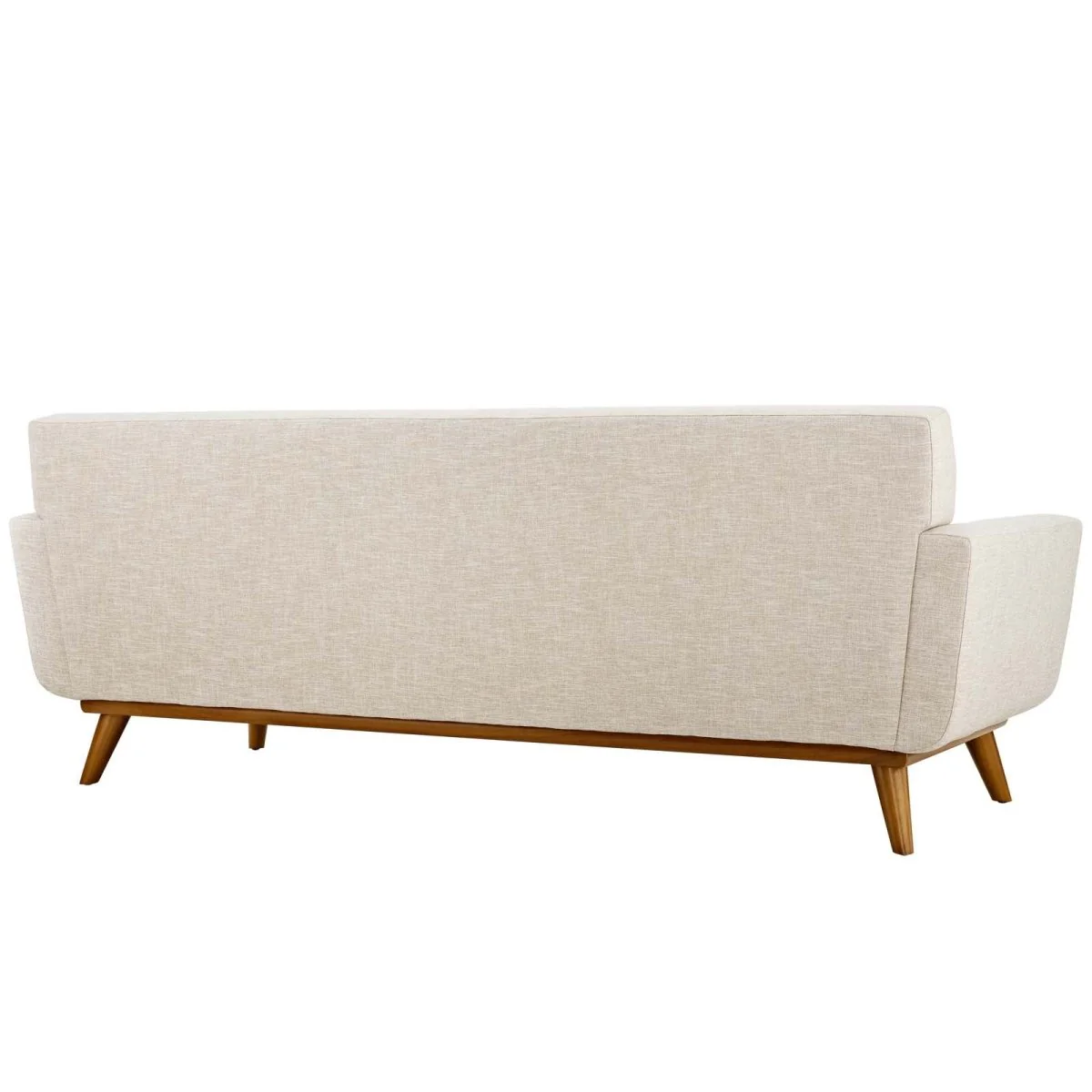 Mid-Century Modern Upholstered Fabric Sofa with Splayed Legs - Image 10