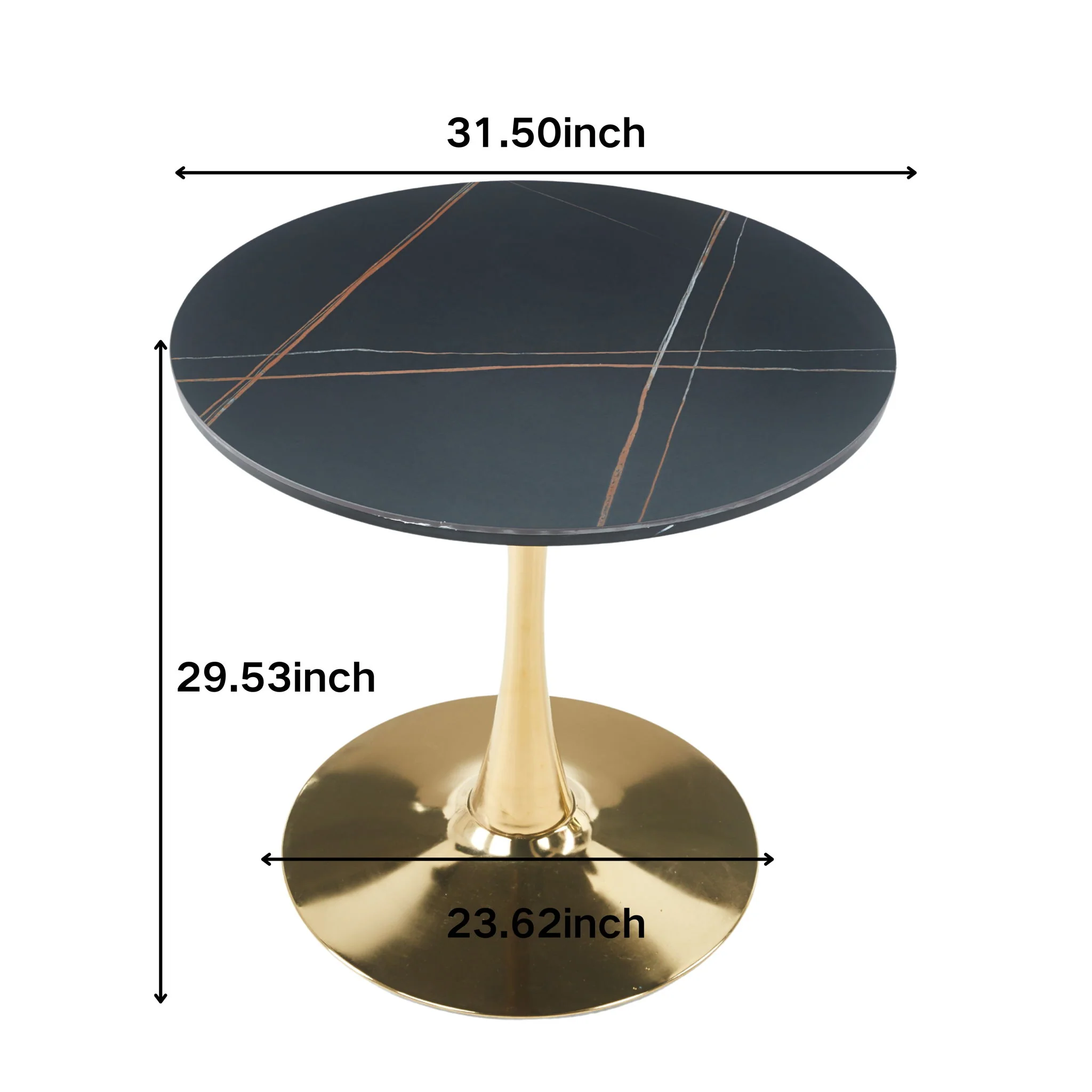 Mid-Century Tulip Table With Round Top, Pedestal Base - Image 30