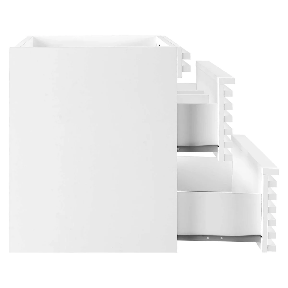 Mid-Century Wall-Mount Bathroom Vanity Cabinet — Available in Multiple Sizes and Finishes - Image 126