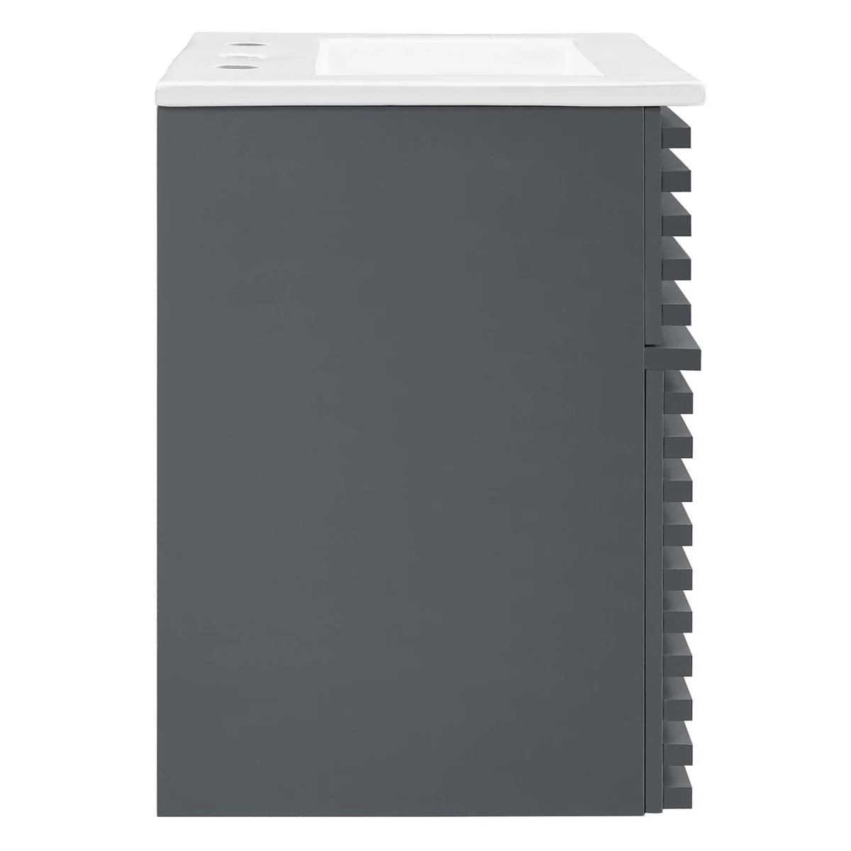 Mid-Century Wall-Mount Bathroom Vanity with Sink, Floating Modern Design - Image 14