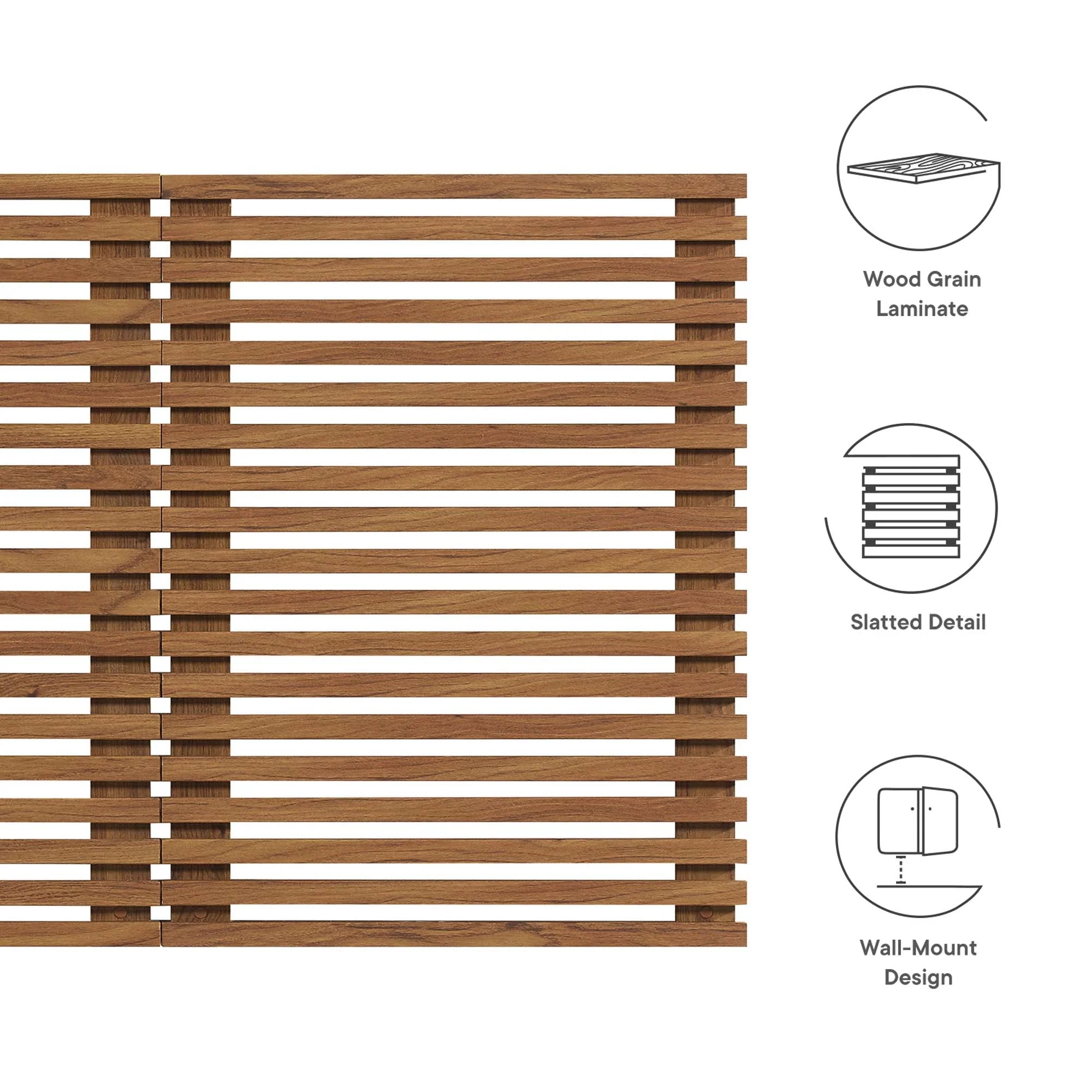 Mid-Century Wall-Mount Wood Headboard - Image 20