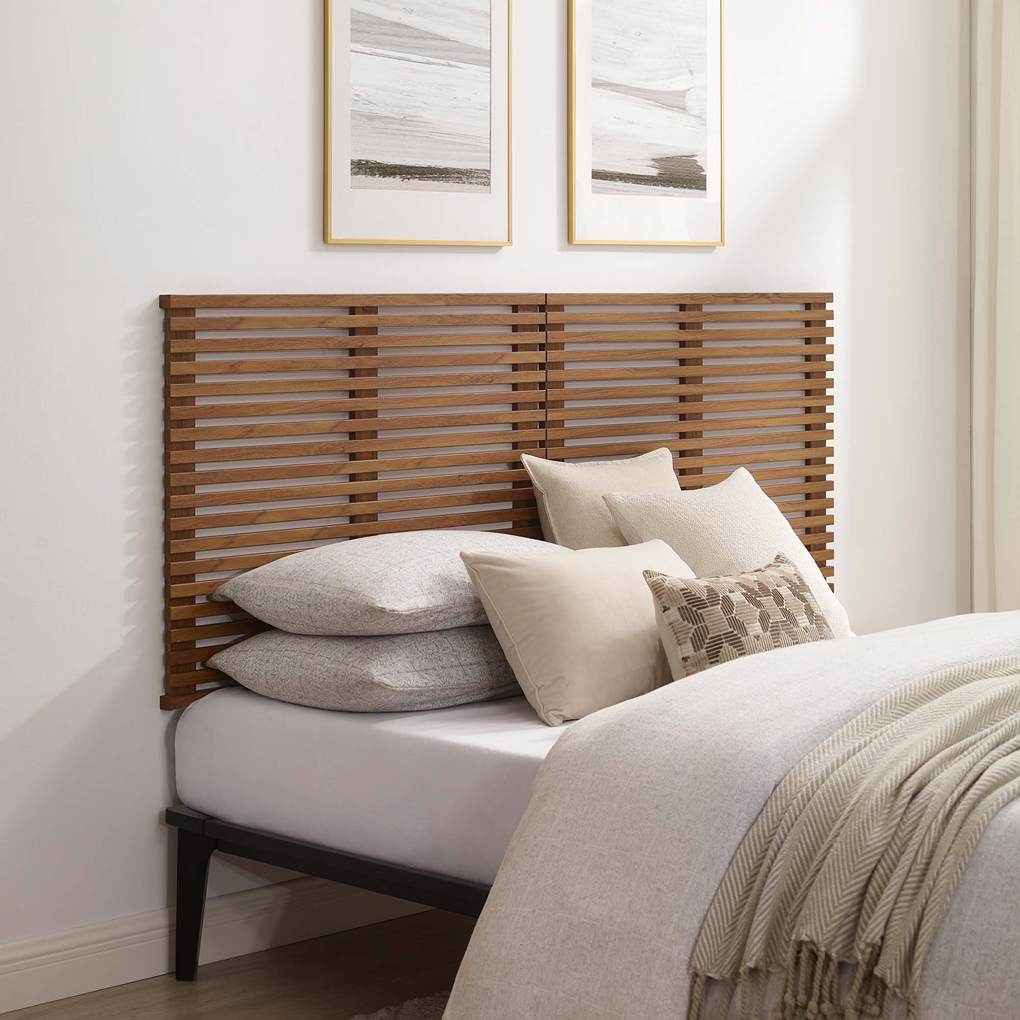 Mid-Century Wall-Mount Wood Headboard - Image 42