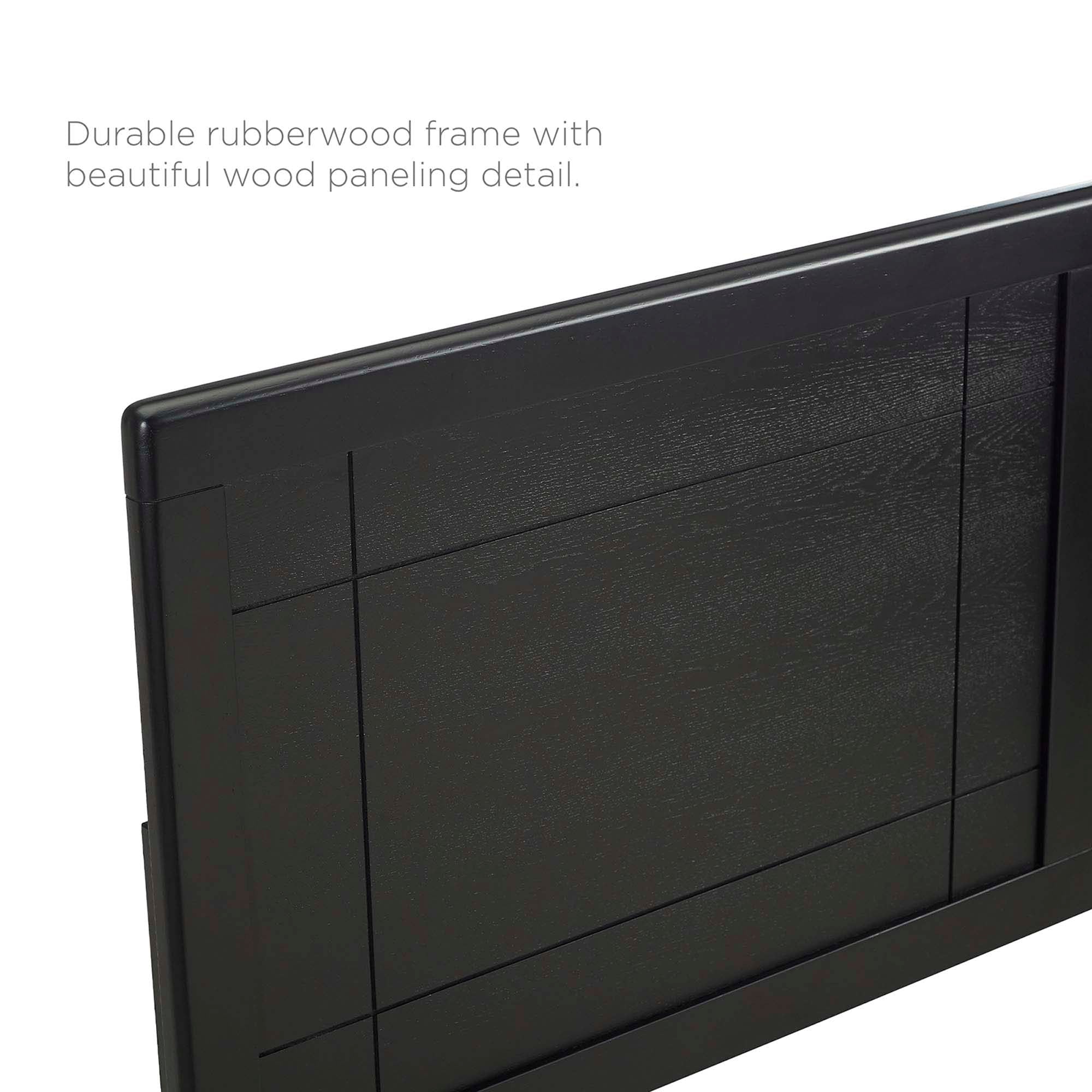Mid-Century Window Pane Wood Headboard - Image 38
