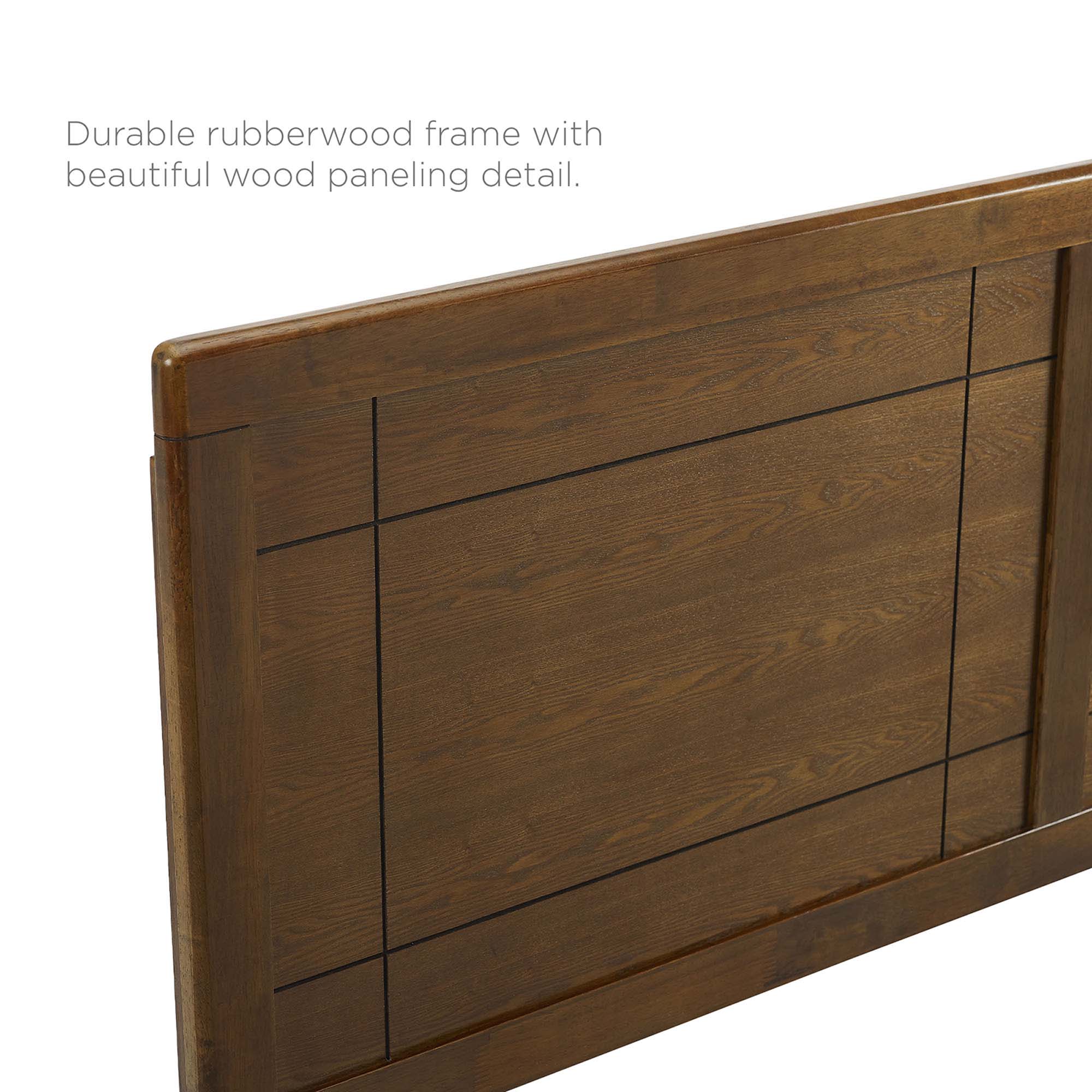 Mid-Century Window Pane Wood Headboard - Image 62