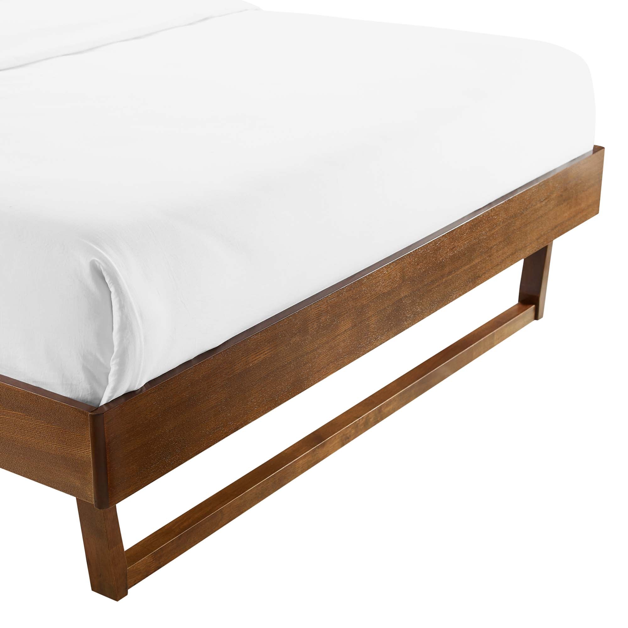 Mid-Century Wood Platform Bed Frame - Image 9