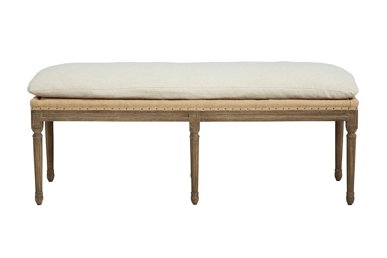 Milton - Bench - Beige / Light Brown - Image 2