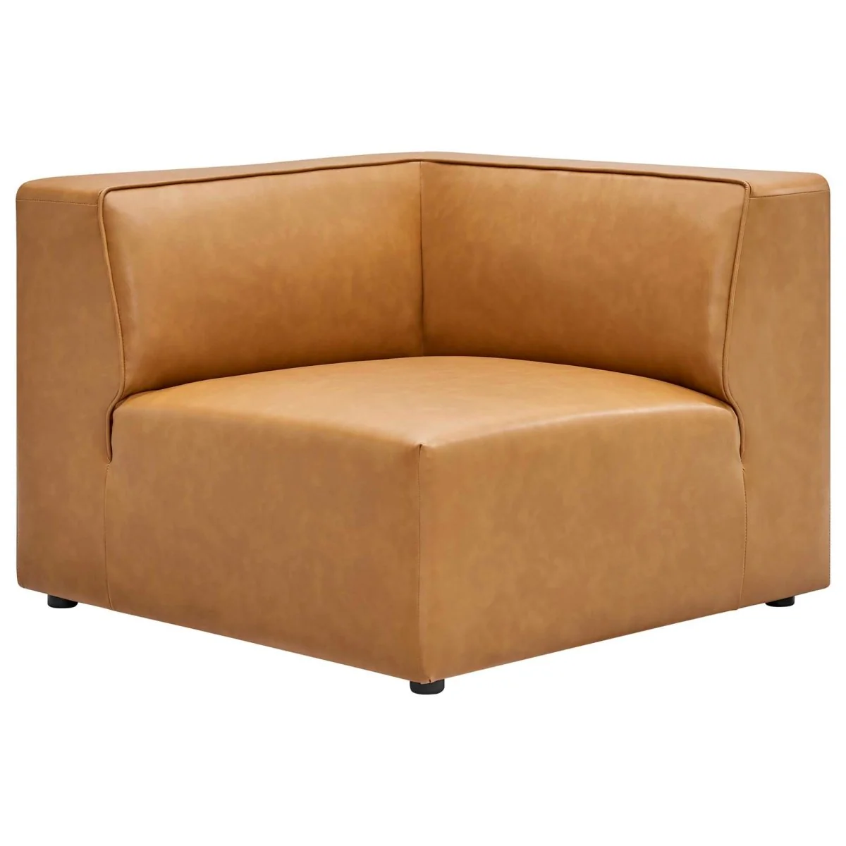 Vegan Leather 5-Piece Modular Sectional Sofa - Image 5