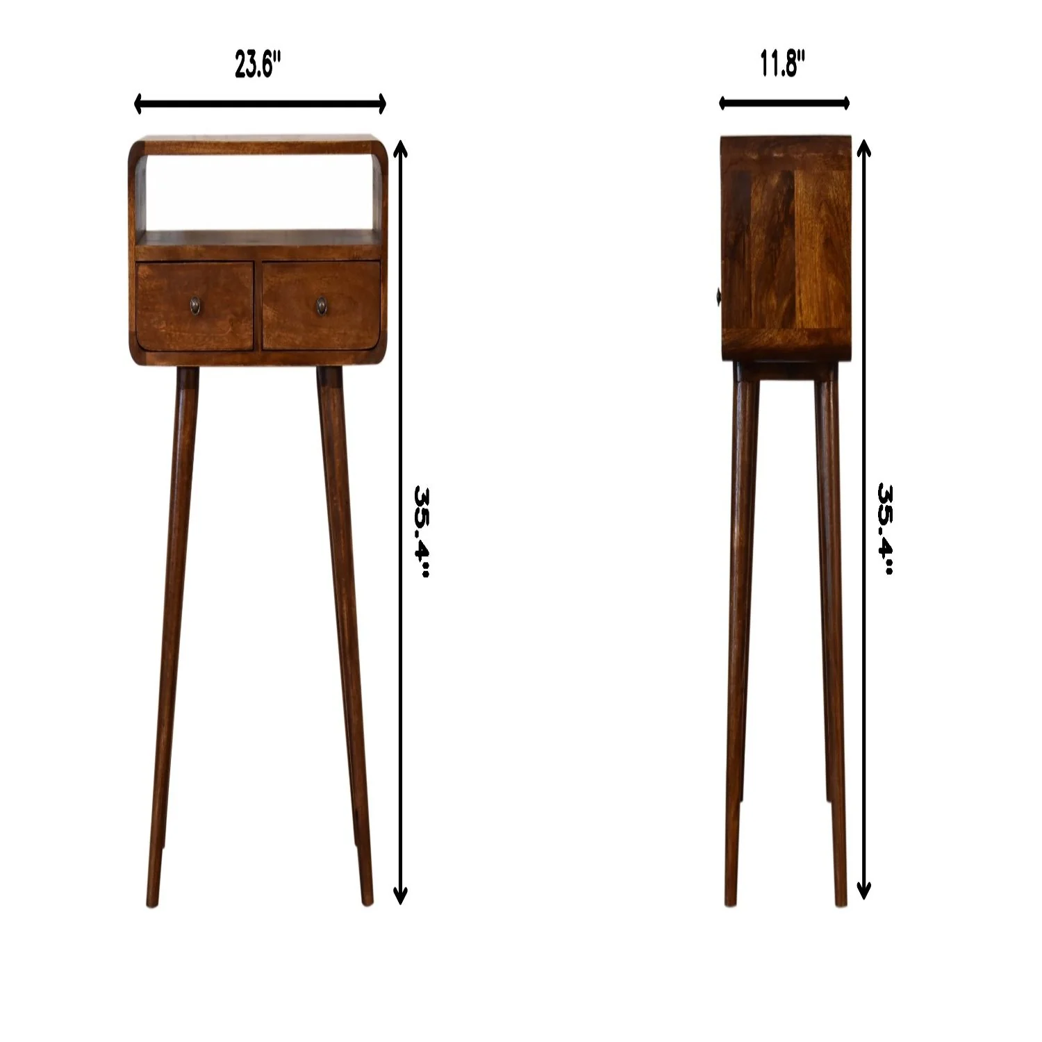 Mini Console Table - Chestnut - Image 5
