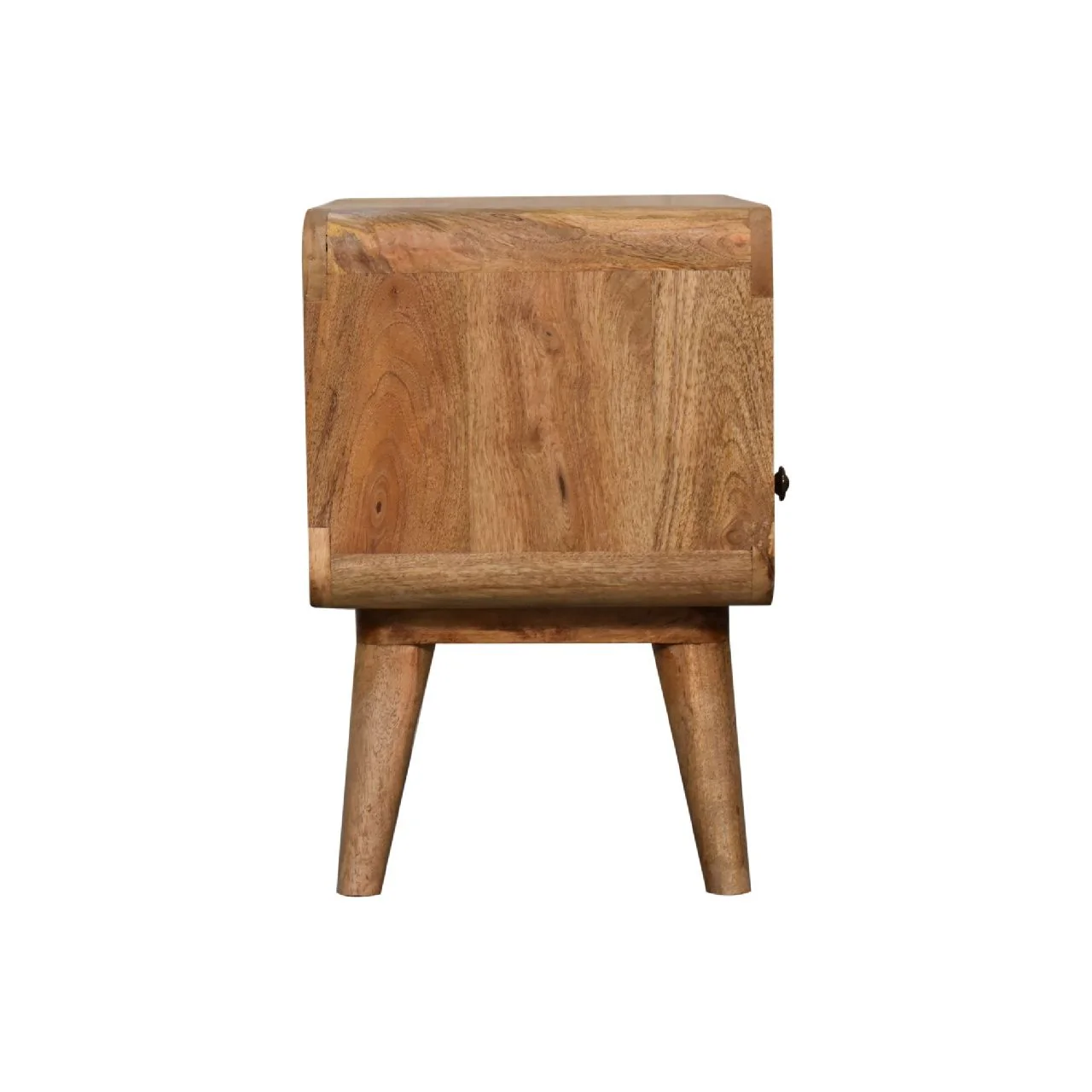 Mini Curved Media Unit - Oak - Image 6