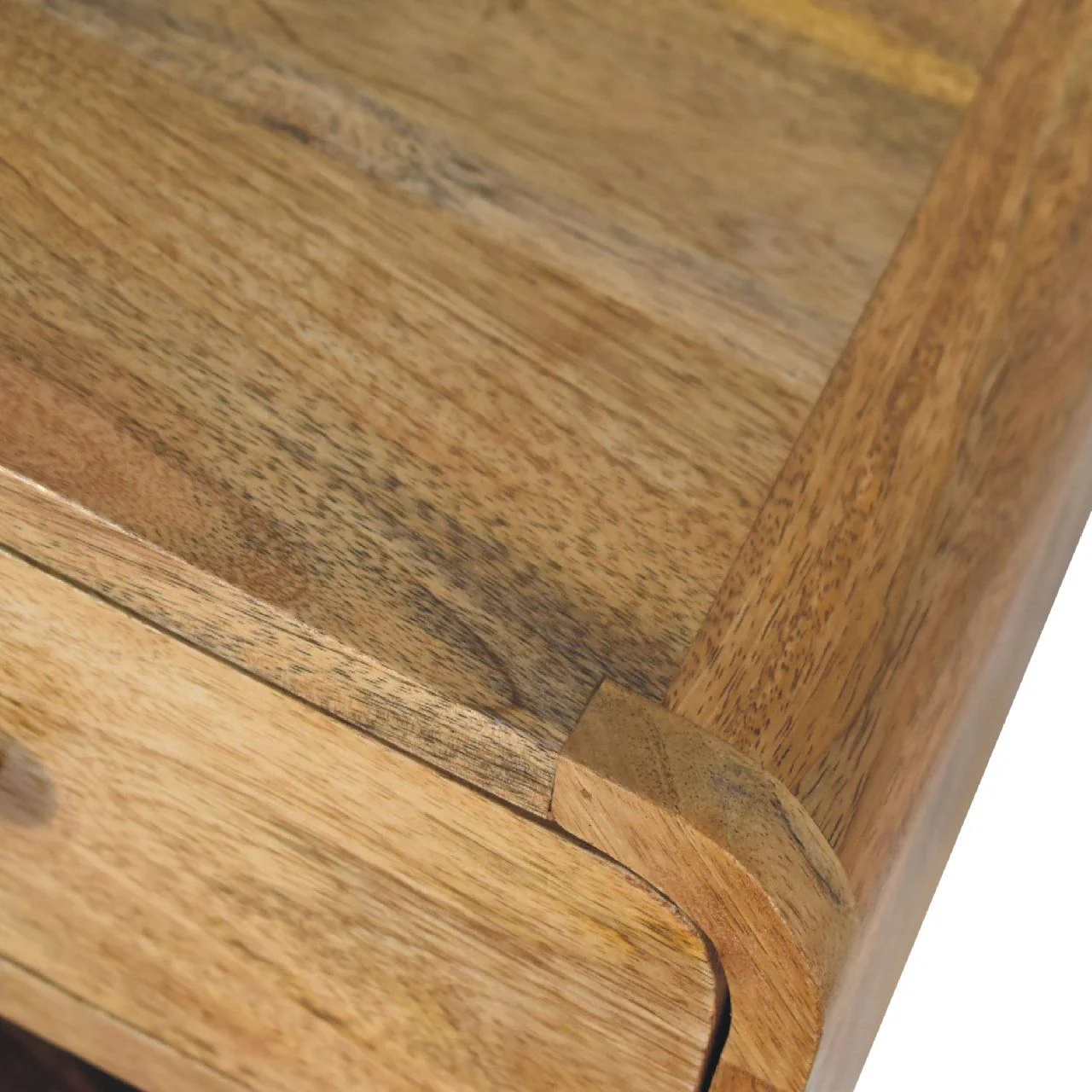 Mini Floating Open Bedside - Oak - Image 4