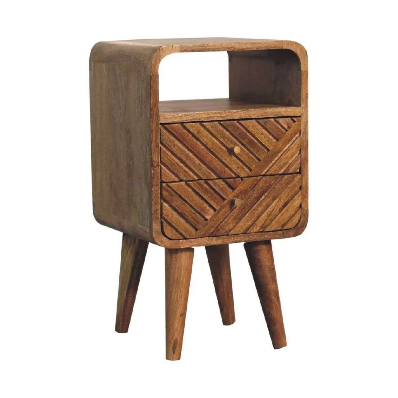 Lille - Mini Curved Nightstand - Oak - Image 6