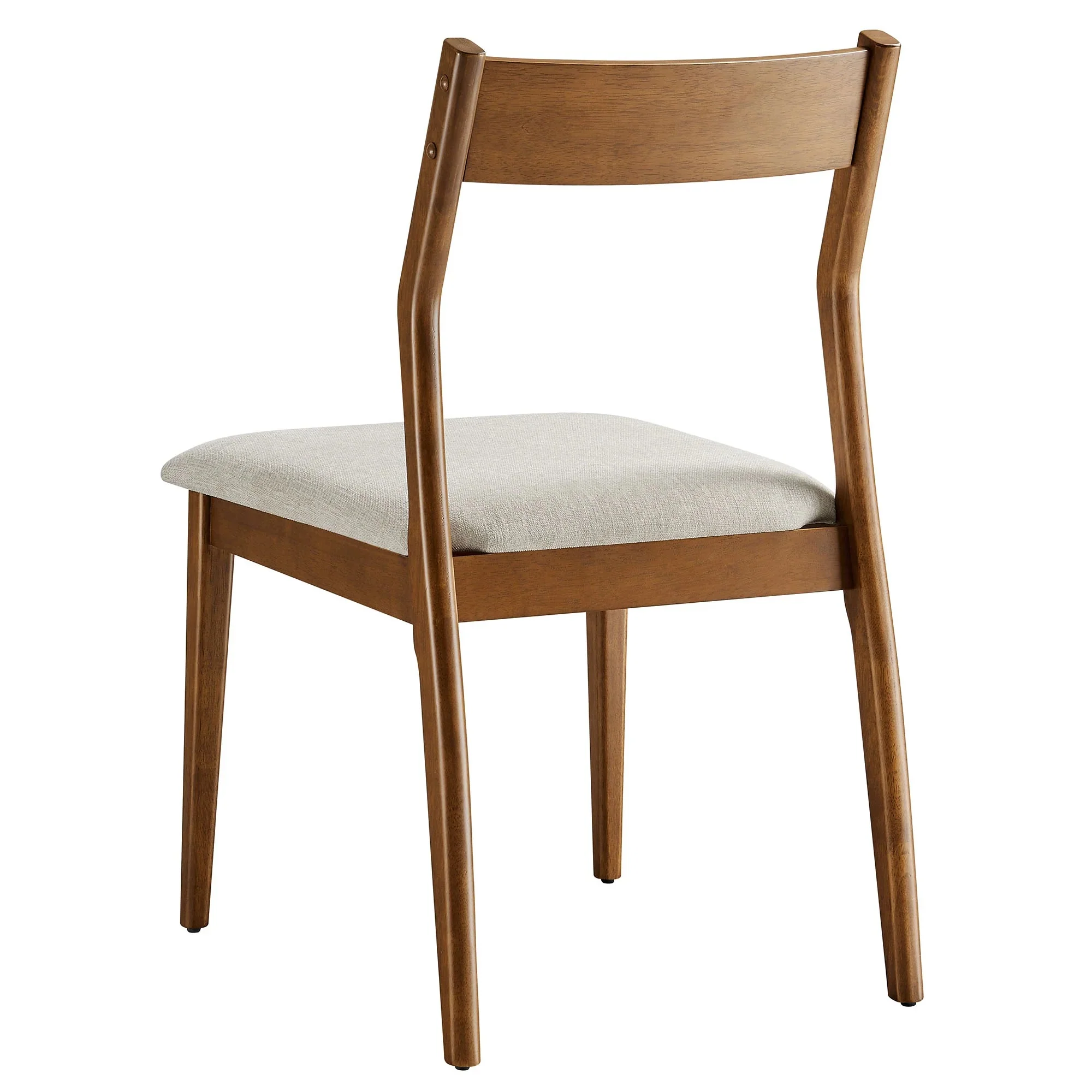 Minimalist Fabric and Wood Dining Side Chairs Set of 2 - Image 18