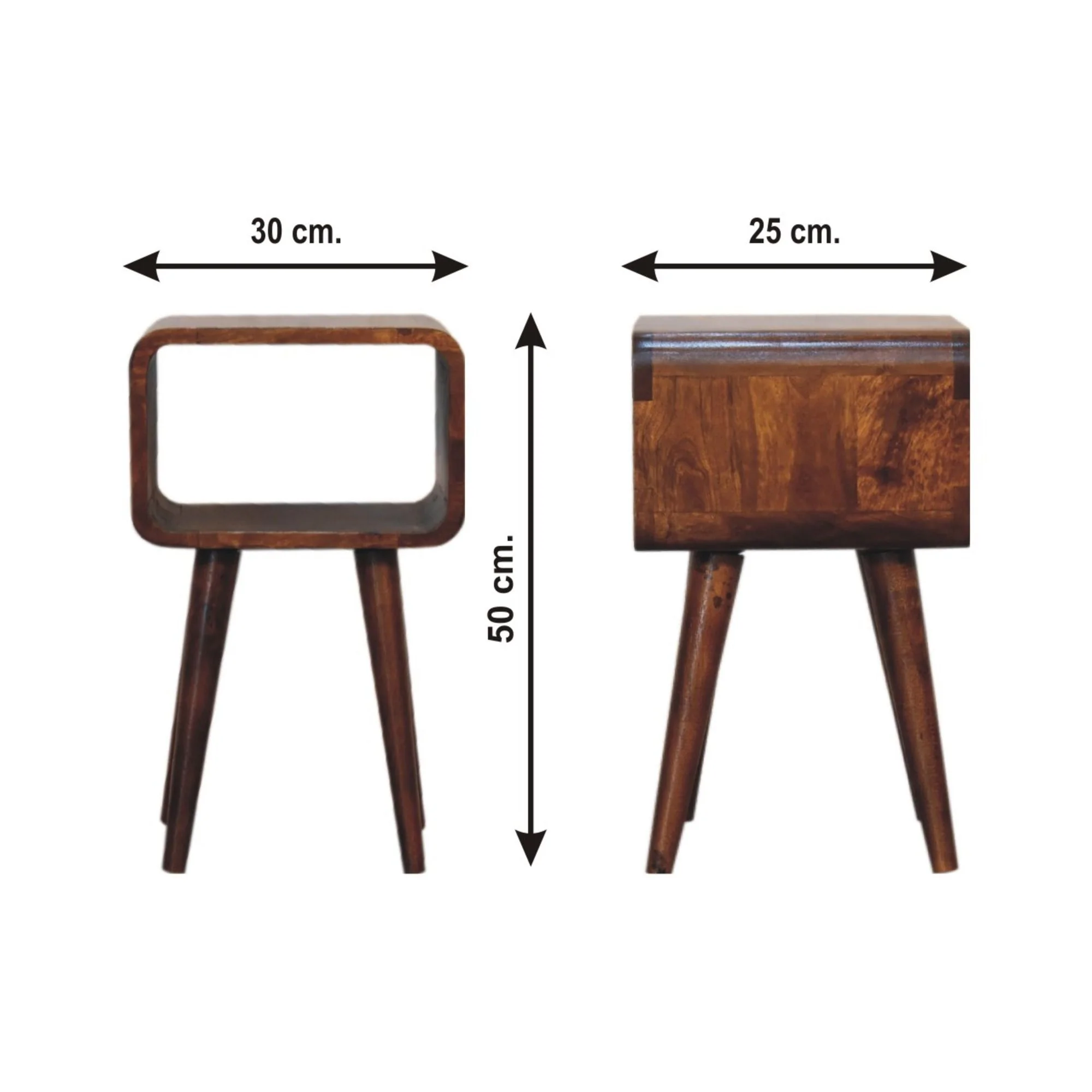Minimalist Open Curved Nightstand - Image 8