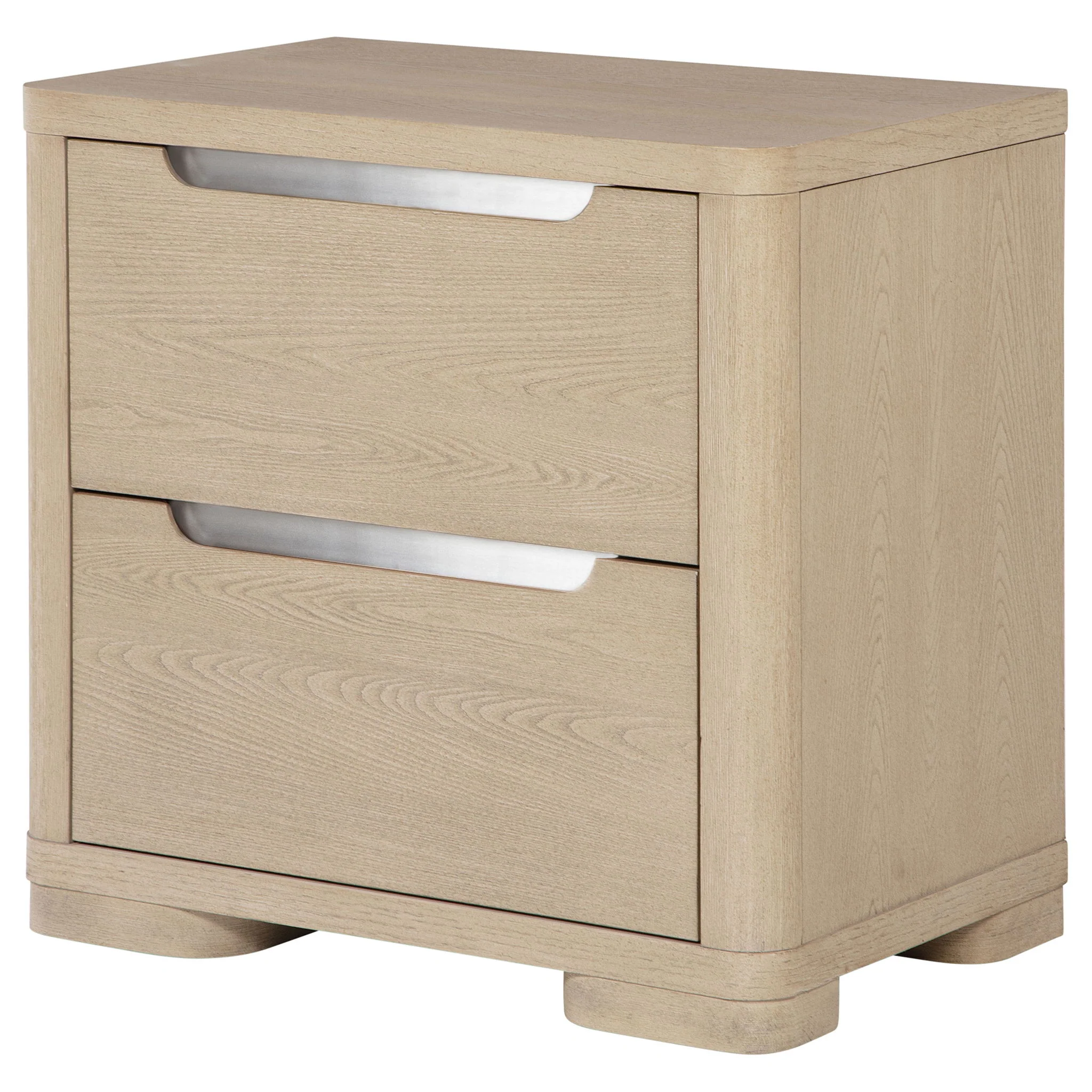 Mirador - 2 Drawer Nightstand Bedside Table - Natural - Image 2