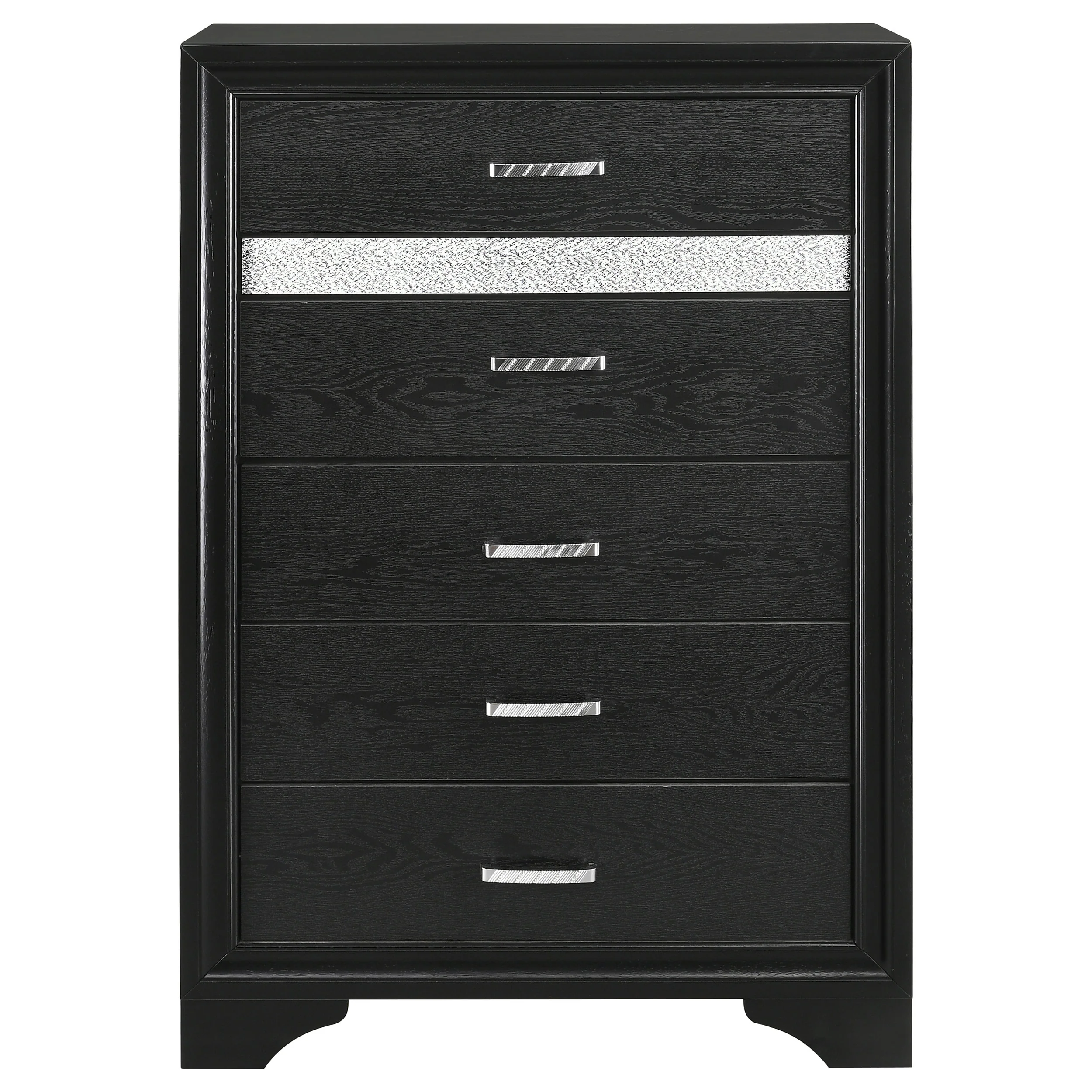 Miranda 6-Drawer Bedroom Chest Black - Image 5