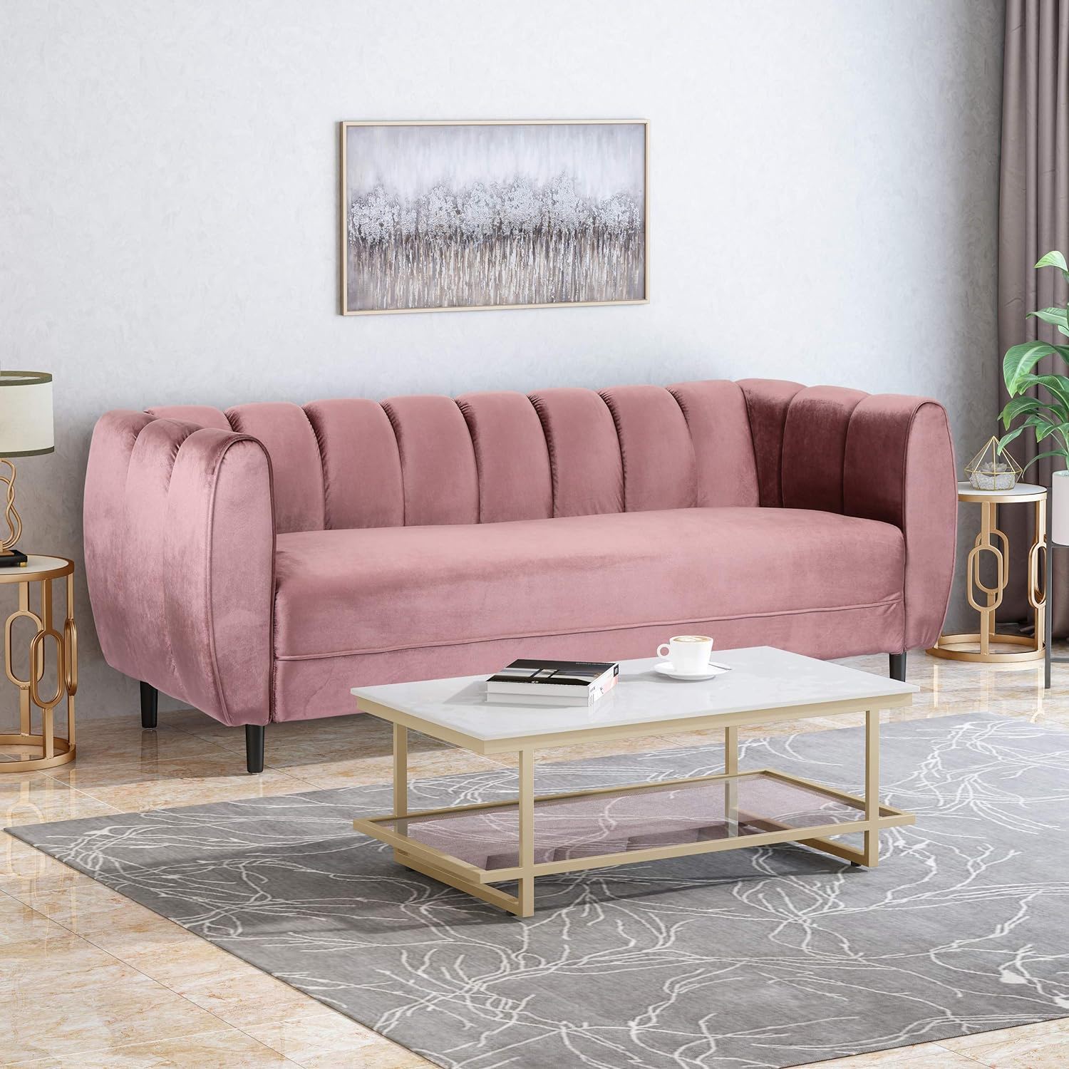 Miranda - Modern Glam 3 Seater Sofa - Image 24