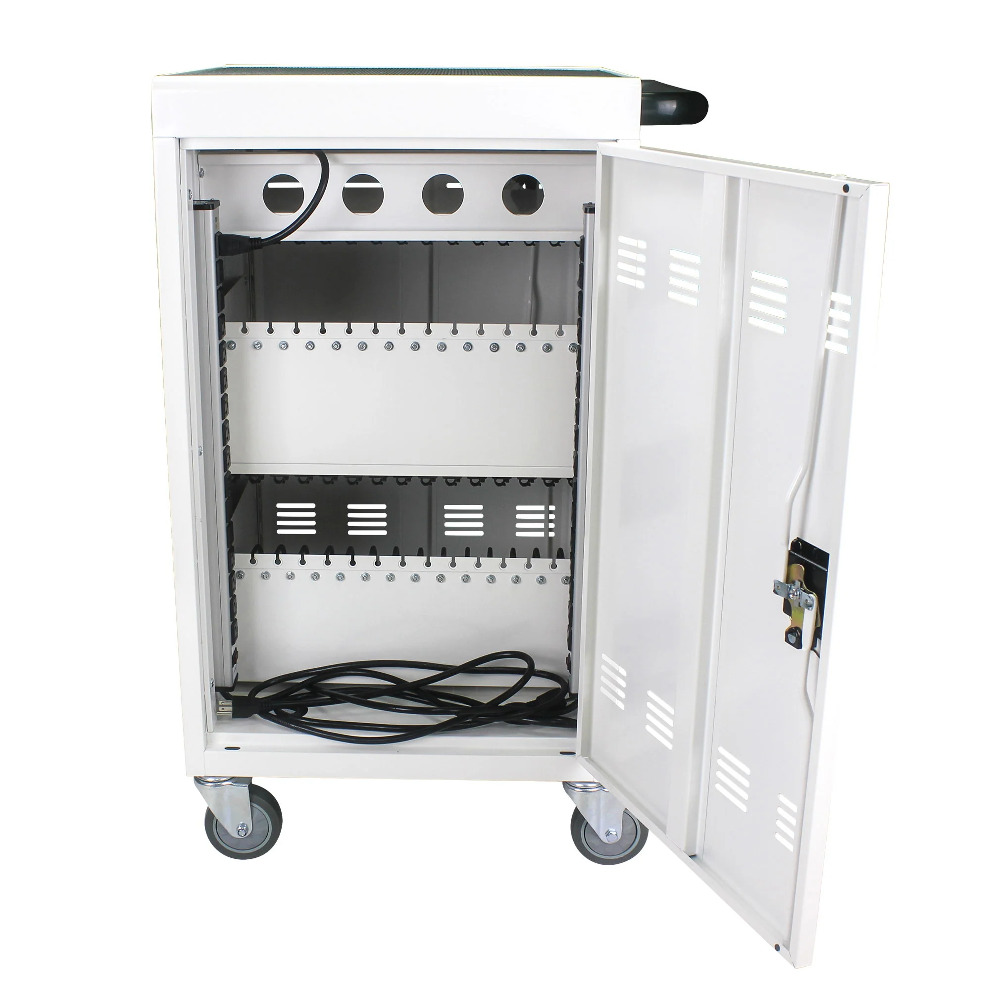 Mobile Charging Cart For Tablets Laptops 35, Device Capacity Matt Metal - Image 22