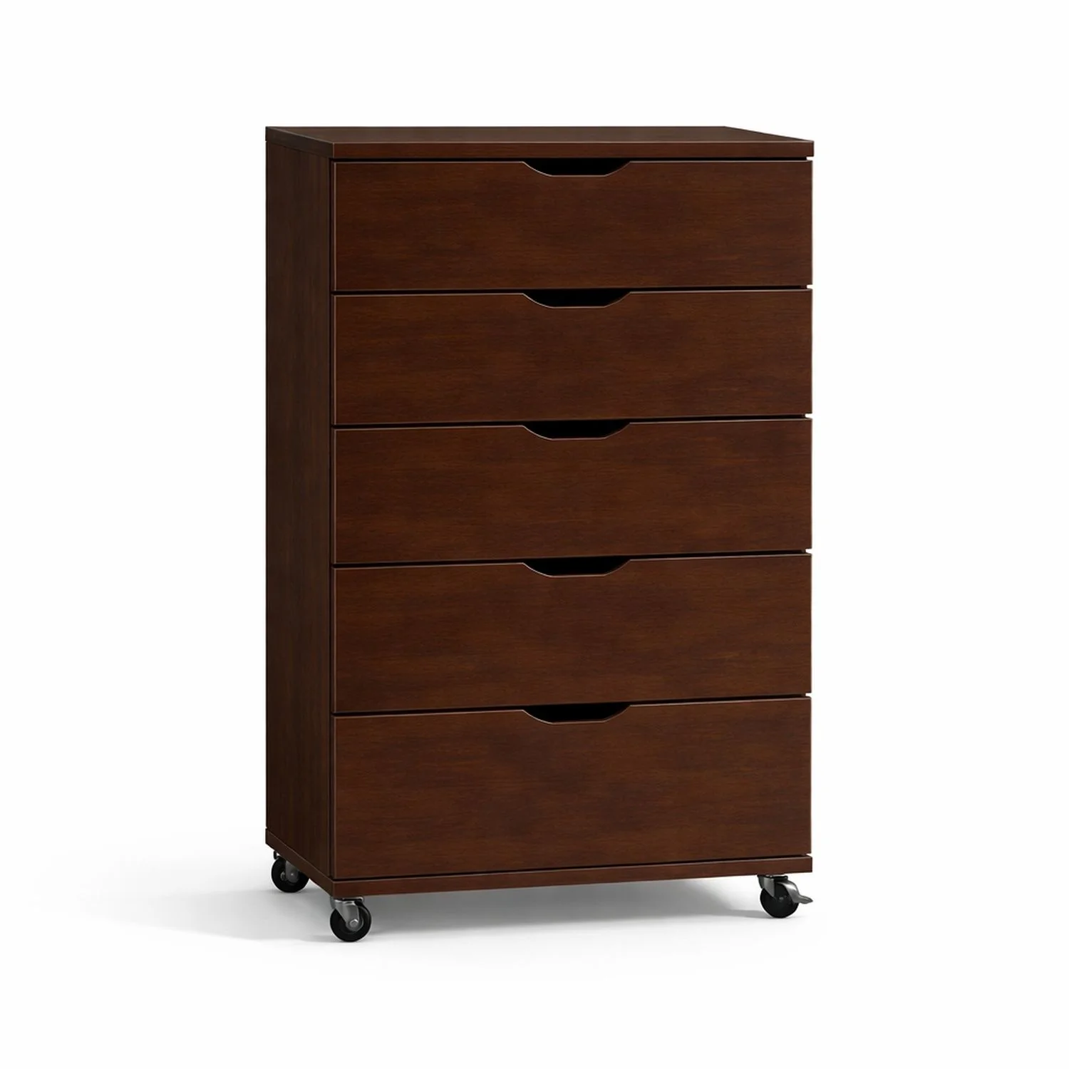 Modern 5 Drawer Dresser With Wheels - Image 3