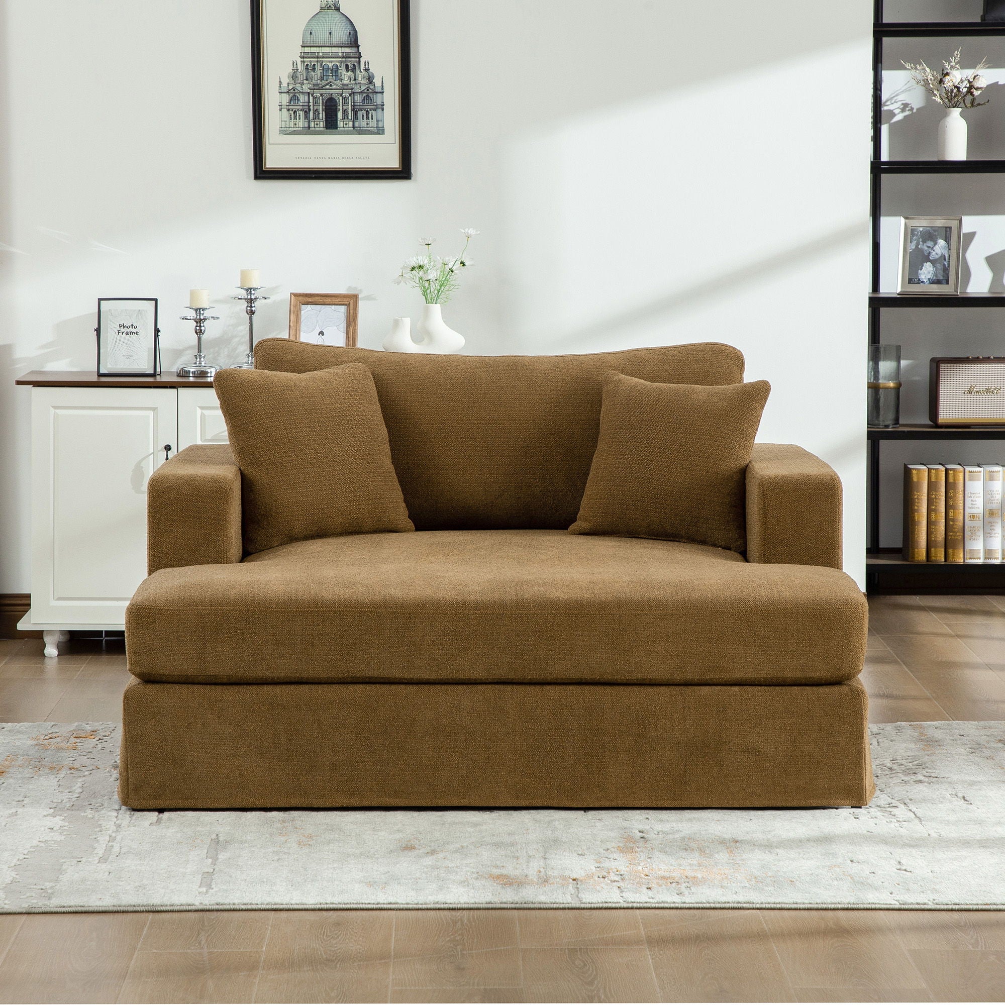 Modern Aesthetic Wide Sofa Bed - Image 5