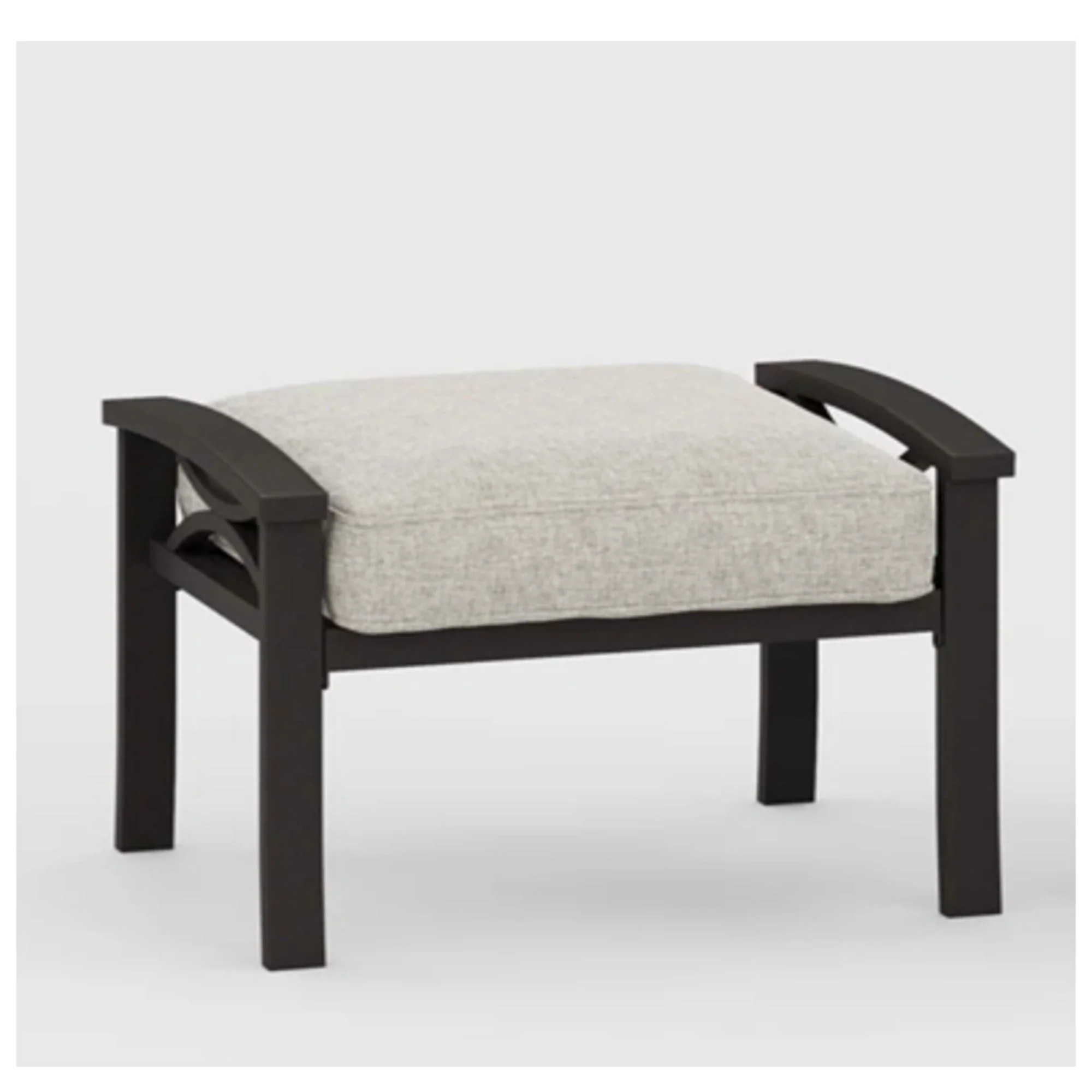 Modern All-Weather Ottomans With Cushions (Set of 2) - Image 4