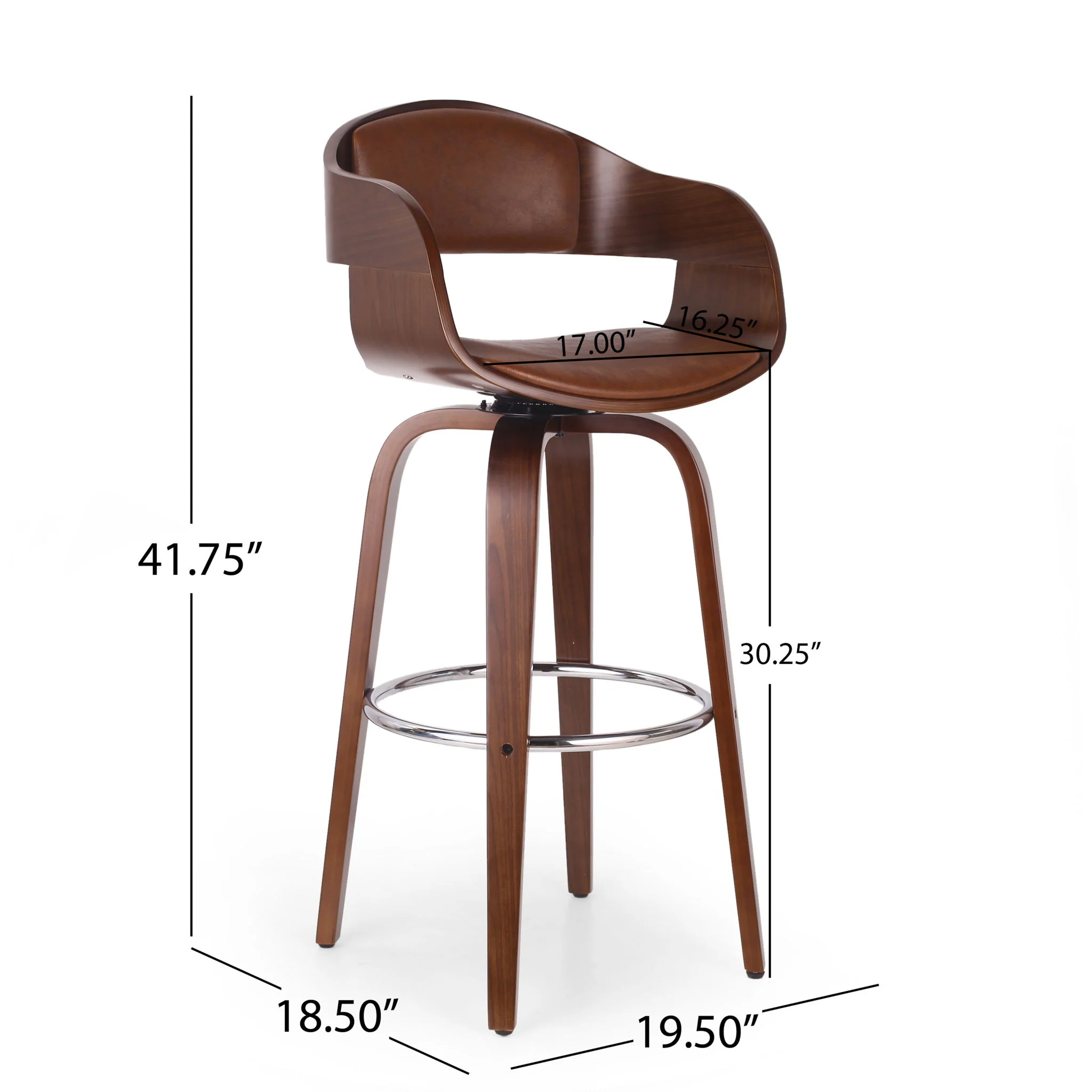 Modern Bar Stool, Swivel Function - Image 6