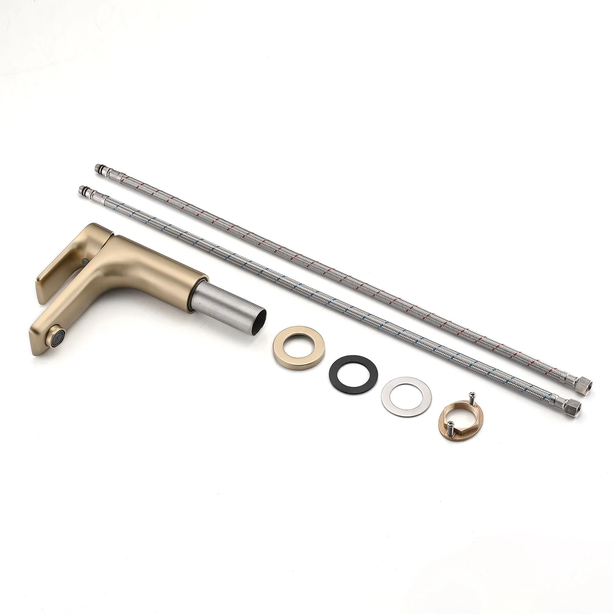 Modern Bathroom Sink Faucet Single Handle Brass Countertop Mount - Image 10