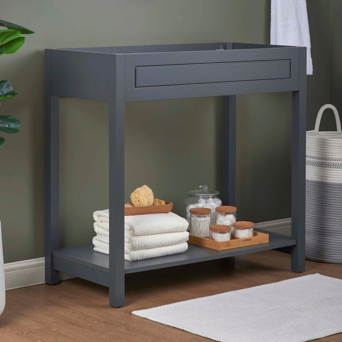 Modern Bathroom Vanity Cabinet - MDF Particleboard, Contemporary Bath Storage Cabinet - Image 26