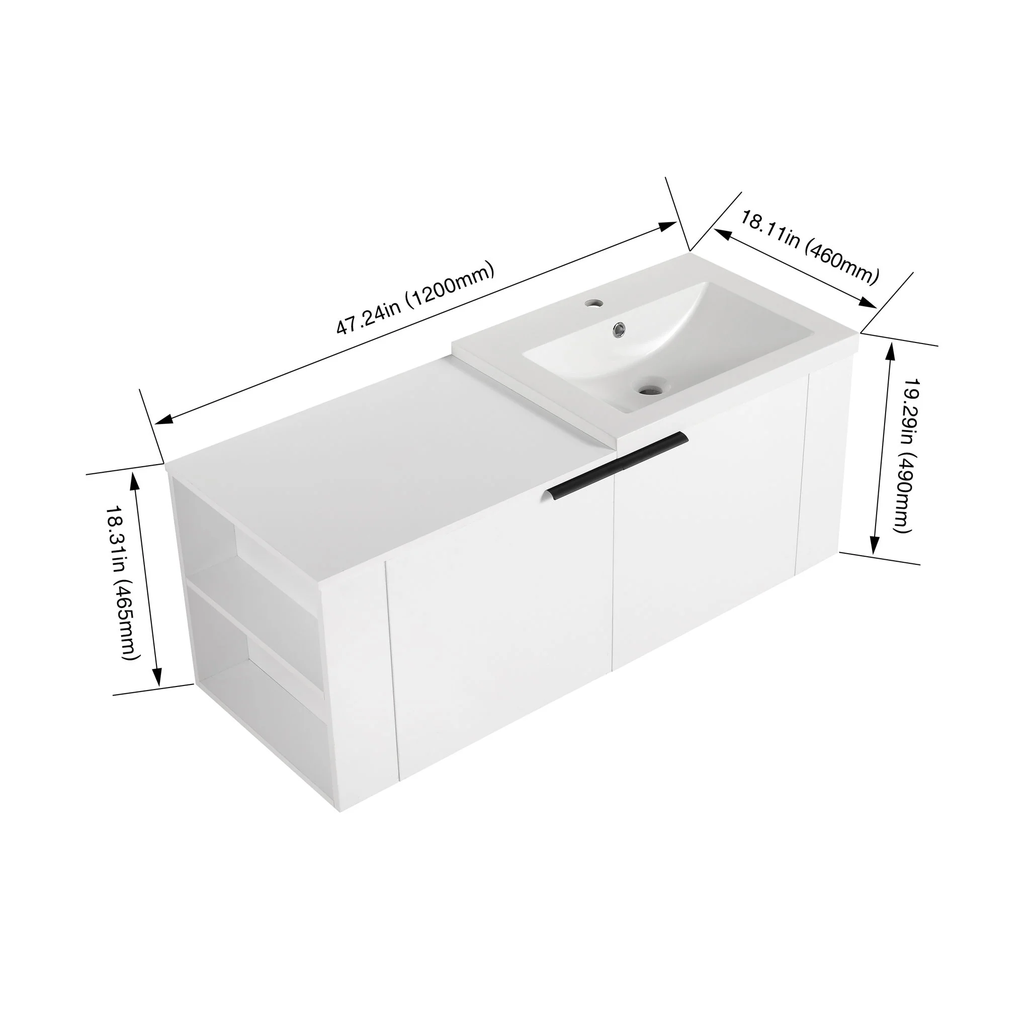 Modern Bathroom Vanity Sink Combo With Spacious Storage - Image 3