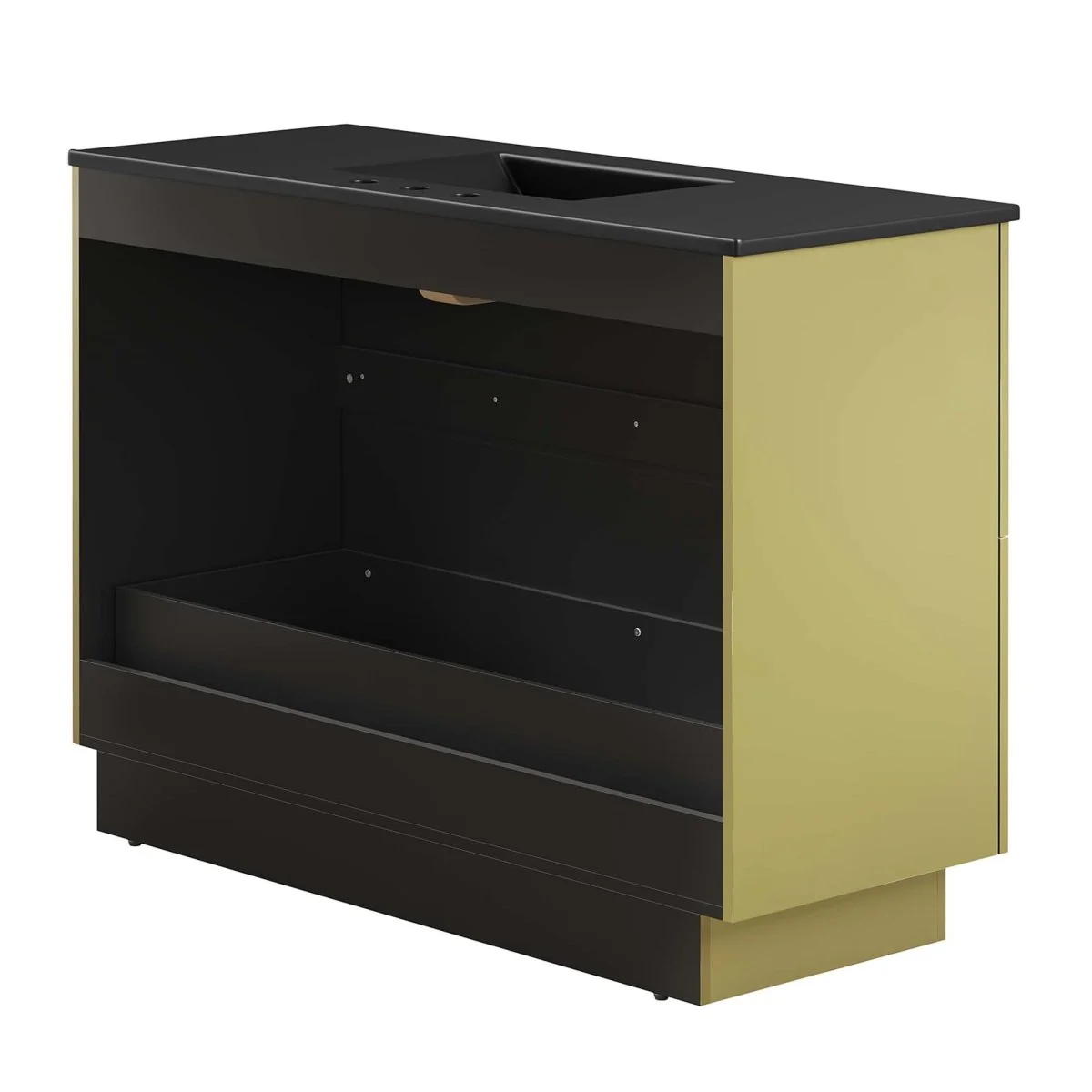 Modern Bathroom Vanity with Ceramic Basin — Single and Double Sink Options - Image 104