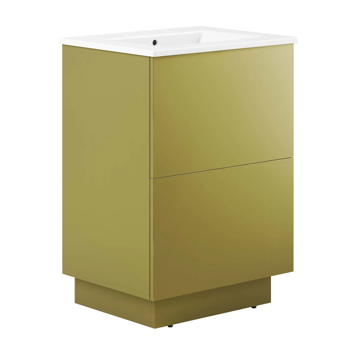Modern Bathroom Vanity with Ceramic Basin — Single and Double Sink Options - Image 34