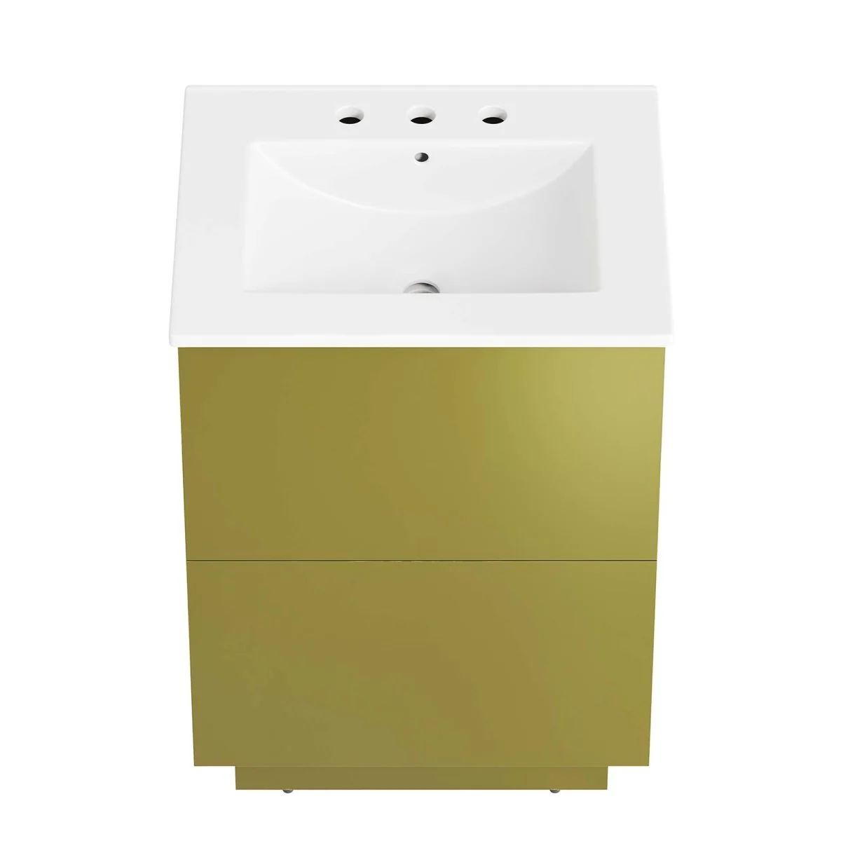 Modern Bathroom Vanity with Ceramic Basin — Single and Double Sink Options - Image 41