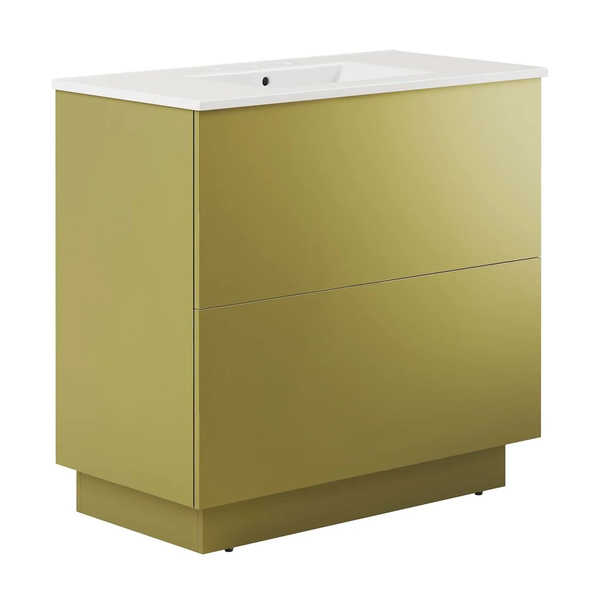 Modern Bathroom Vanity with Ceramic Basin — Single and Double Sink Options - Image 66