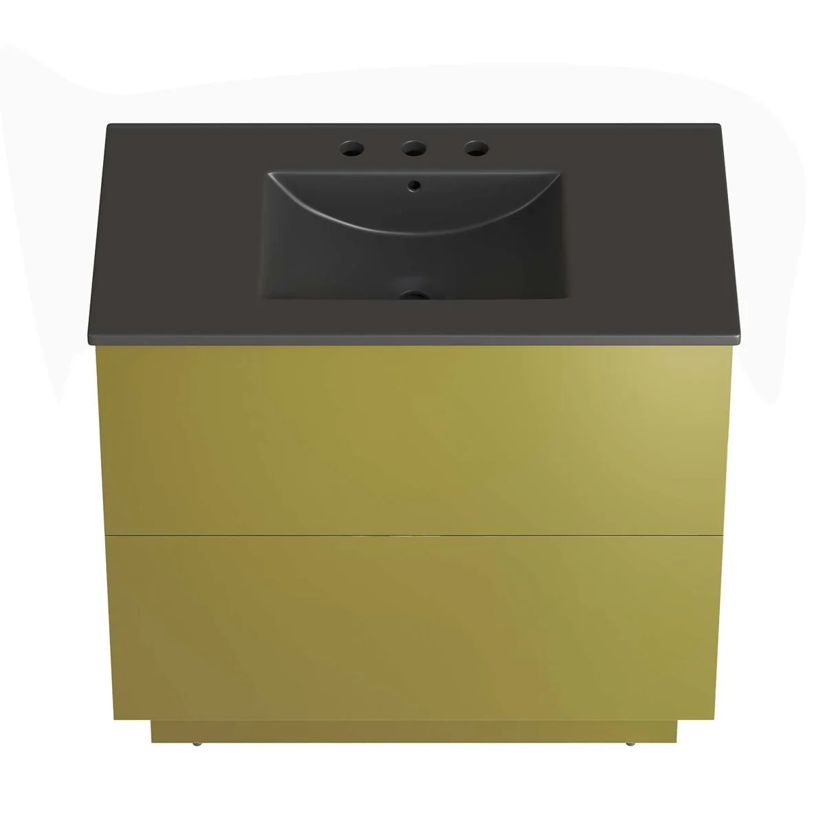Modern Bathroom Vanity with Ceramic Basin — Single and Double Sink Options - Image 84