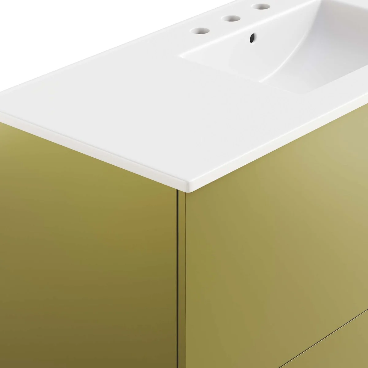 Modern Bathroom Vanity with Ceramic Basin — Single and Double Sink Options - Image 97