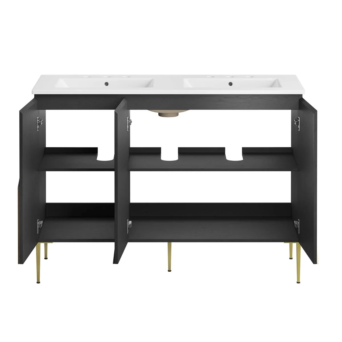 Modern Bathroom Vanity with Ceramic Sink – Contemporary Vanity Cabinet and Storage - Image 101