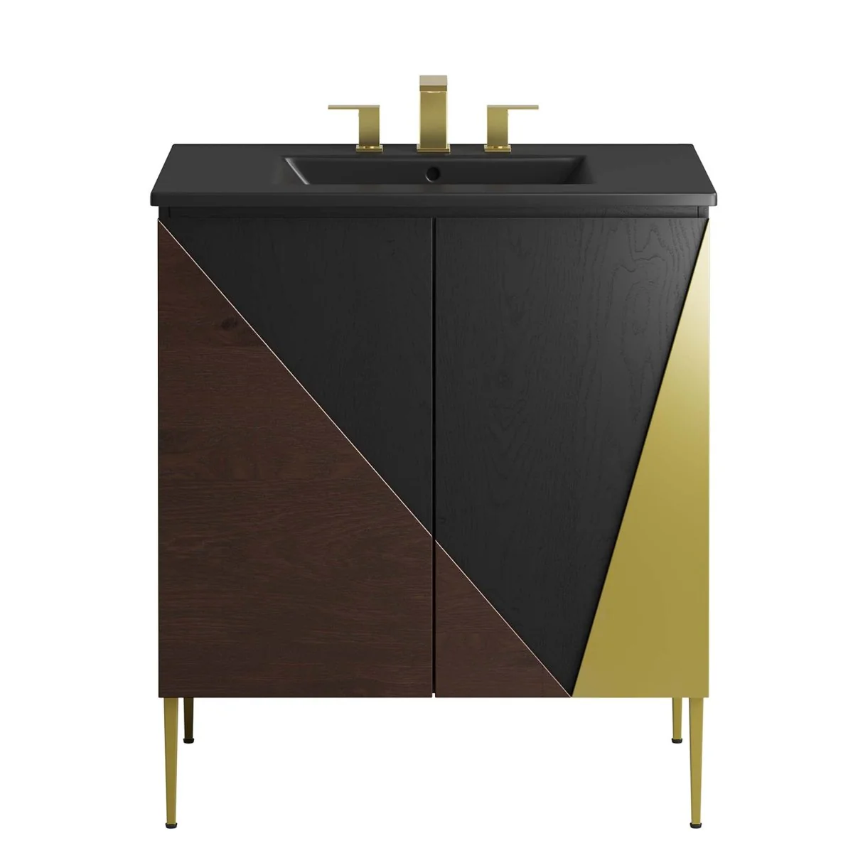 Modern Bathroom Vanity with Ceramic Sink – Contemporary Vanity Cabinet and Storage - Image 45