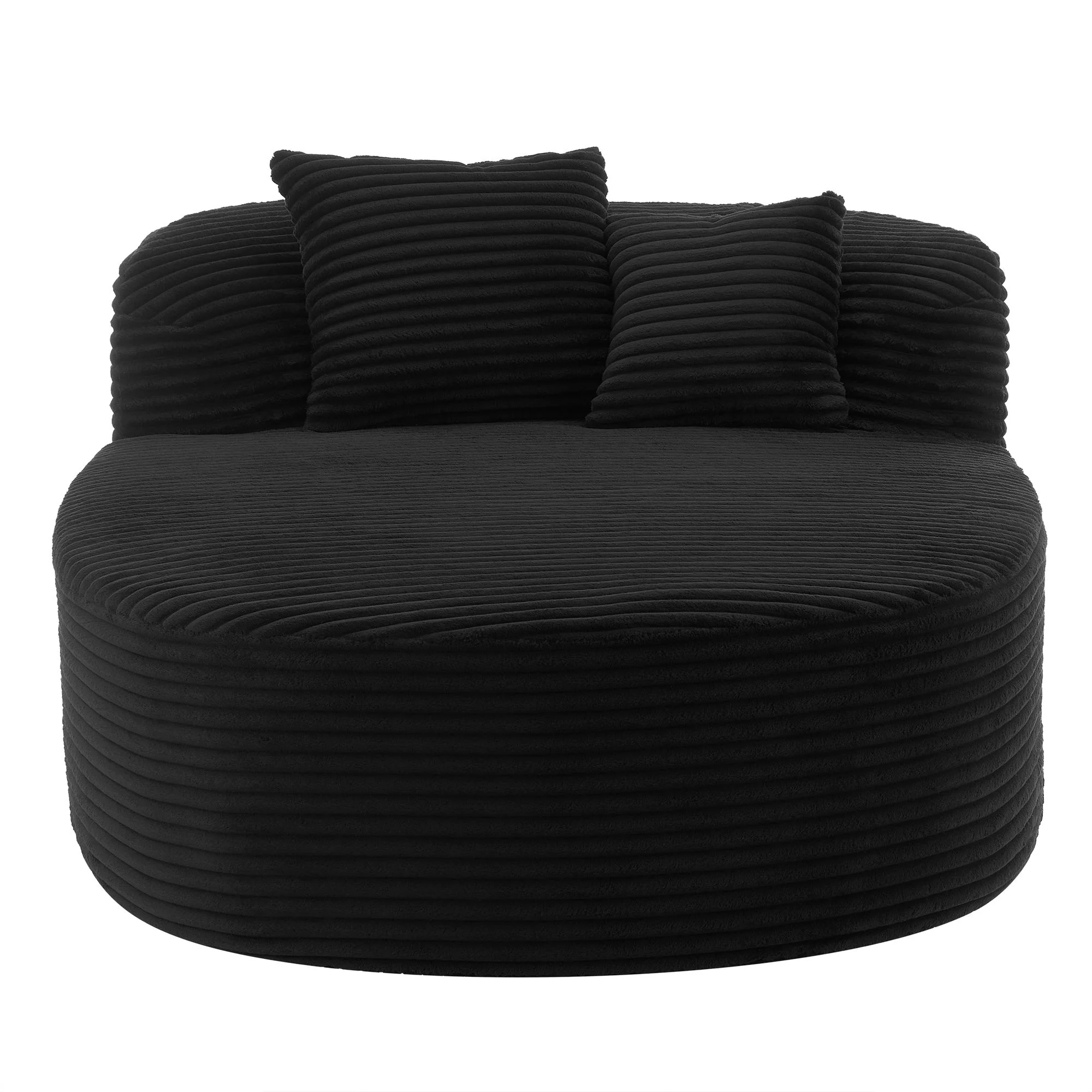 Modern Chaise Lounge Sofa Boneless Couch With Supportive Pillows - Image 19
