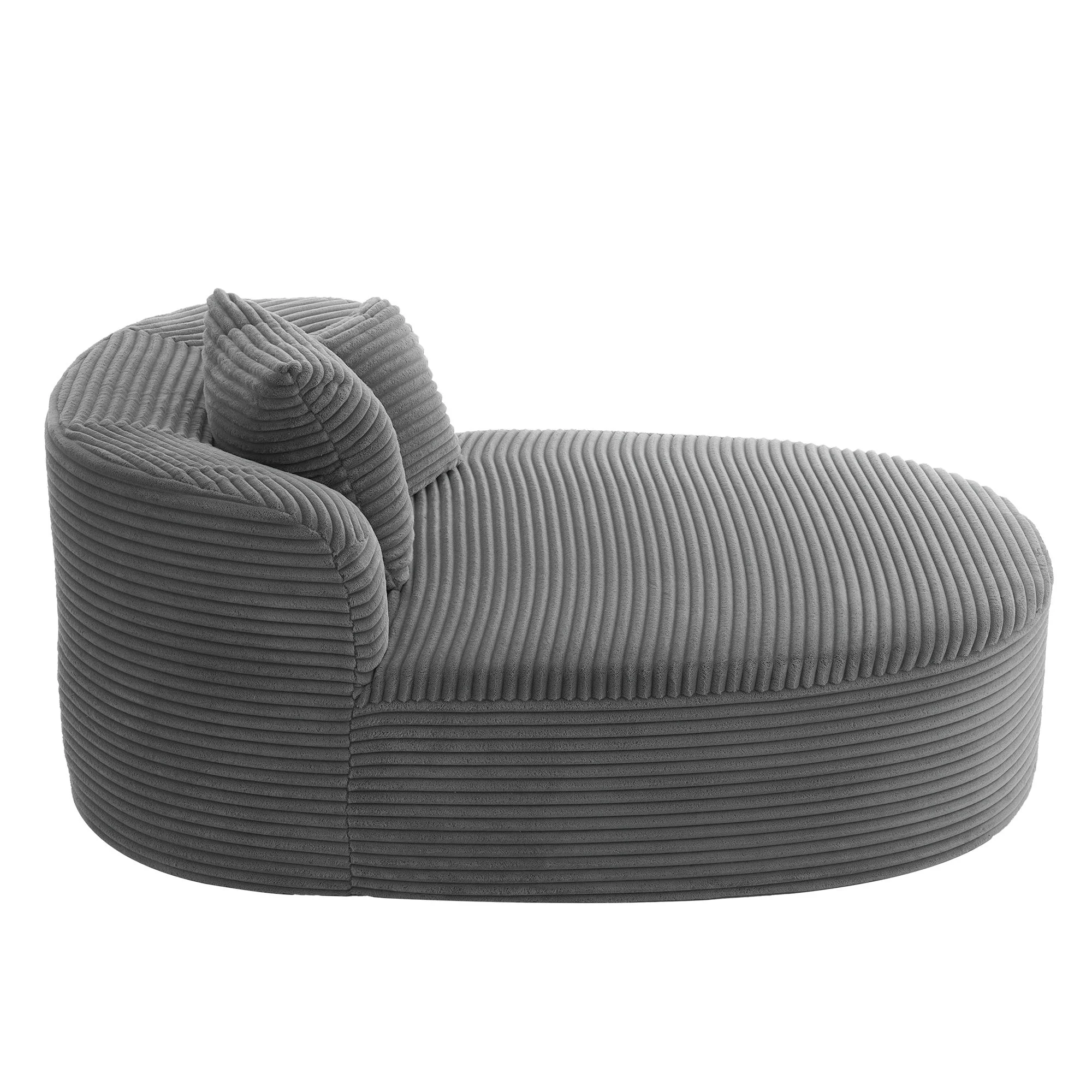 Modern Chaise Lounge Sofa Boneless Couch With Supportive Pillows - Image 30