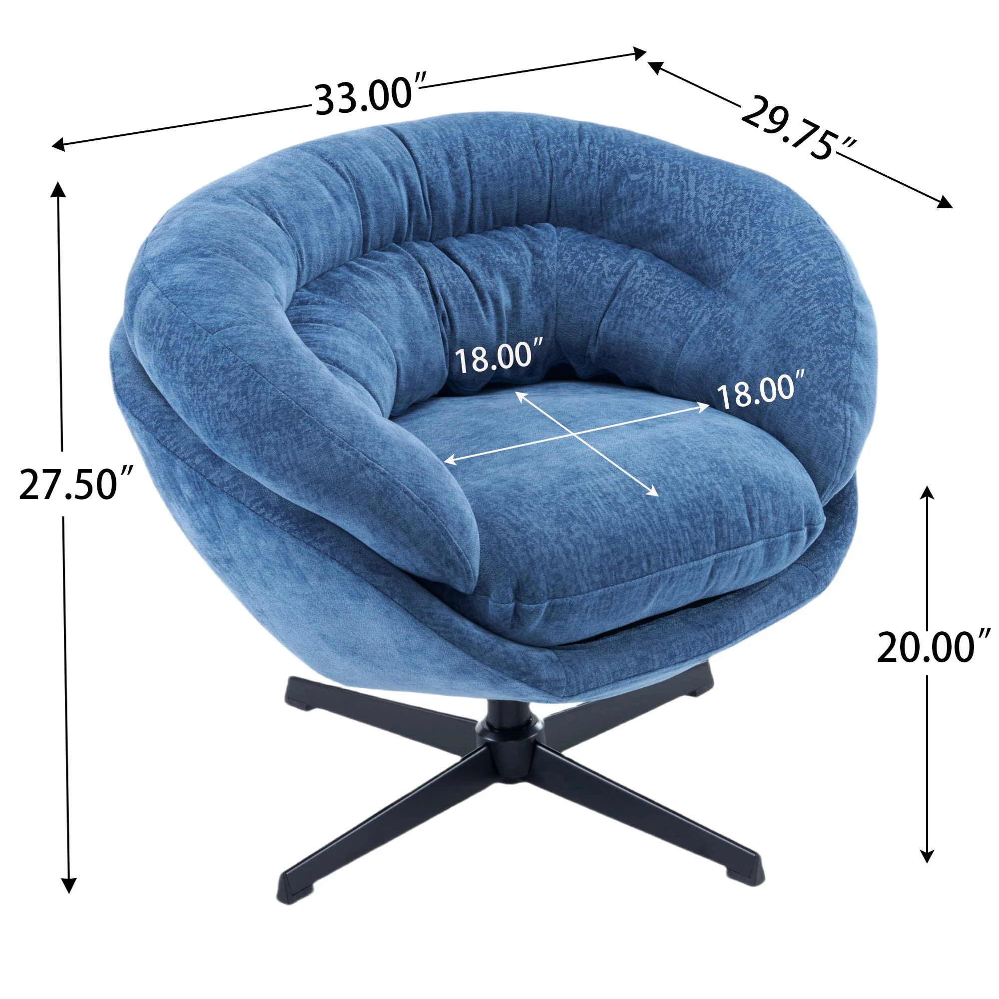 Modern Office Chair With 360 Degree Swivel - Image 14