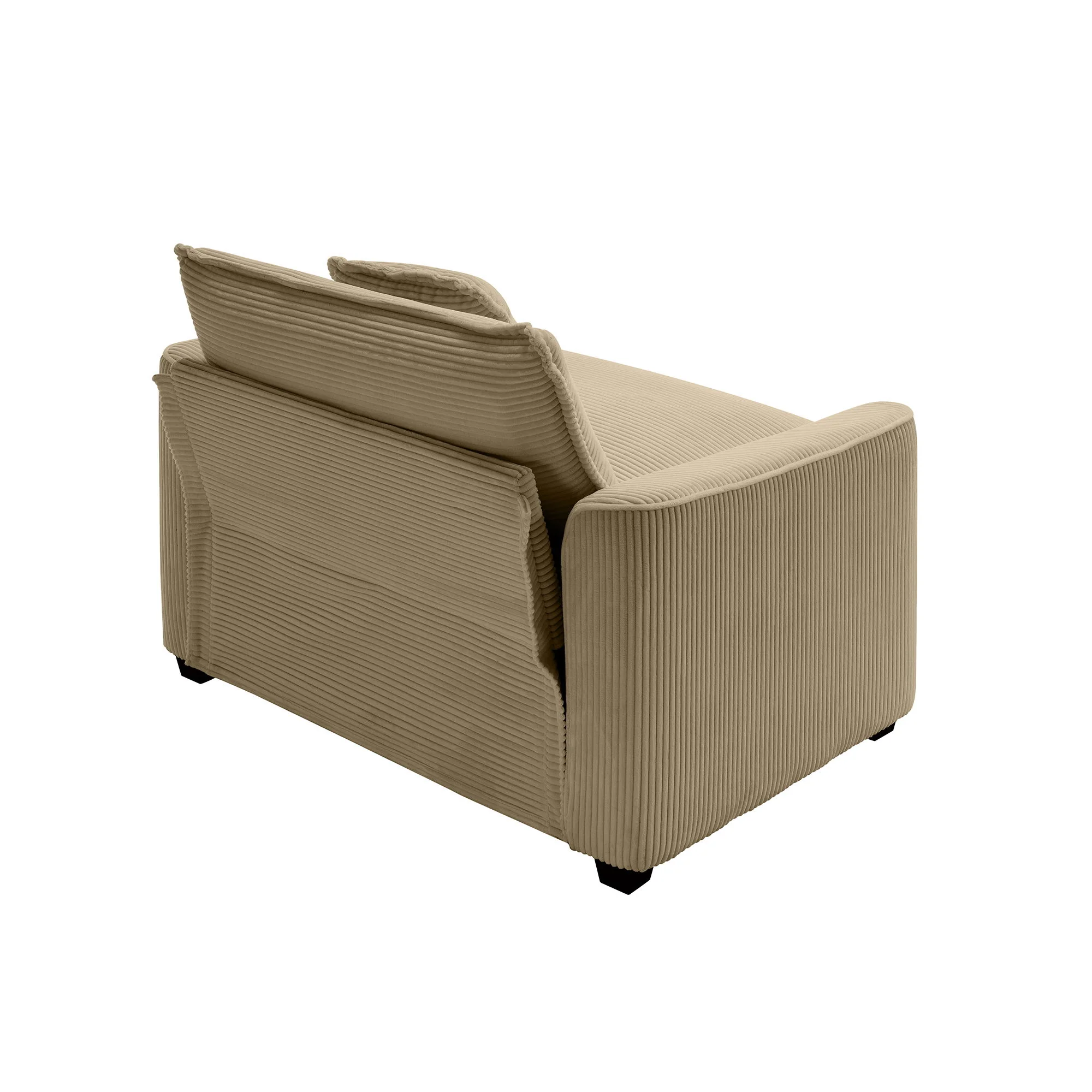 Modern Classic Fabric Single Chair Deep Seat Sofa With Pillow - Image 50