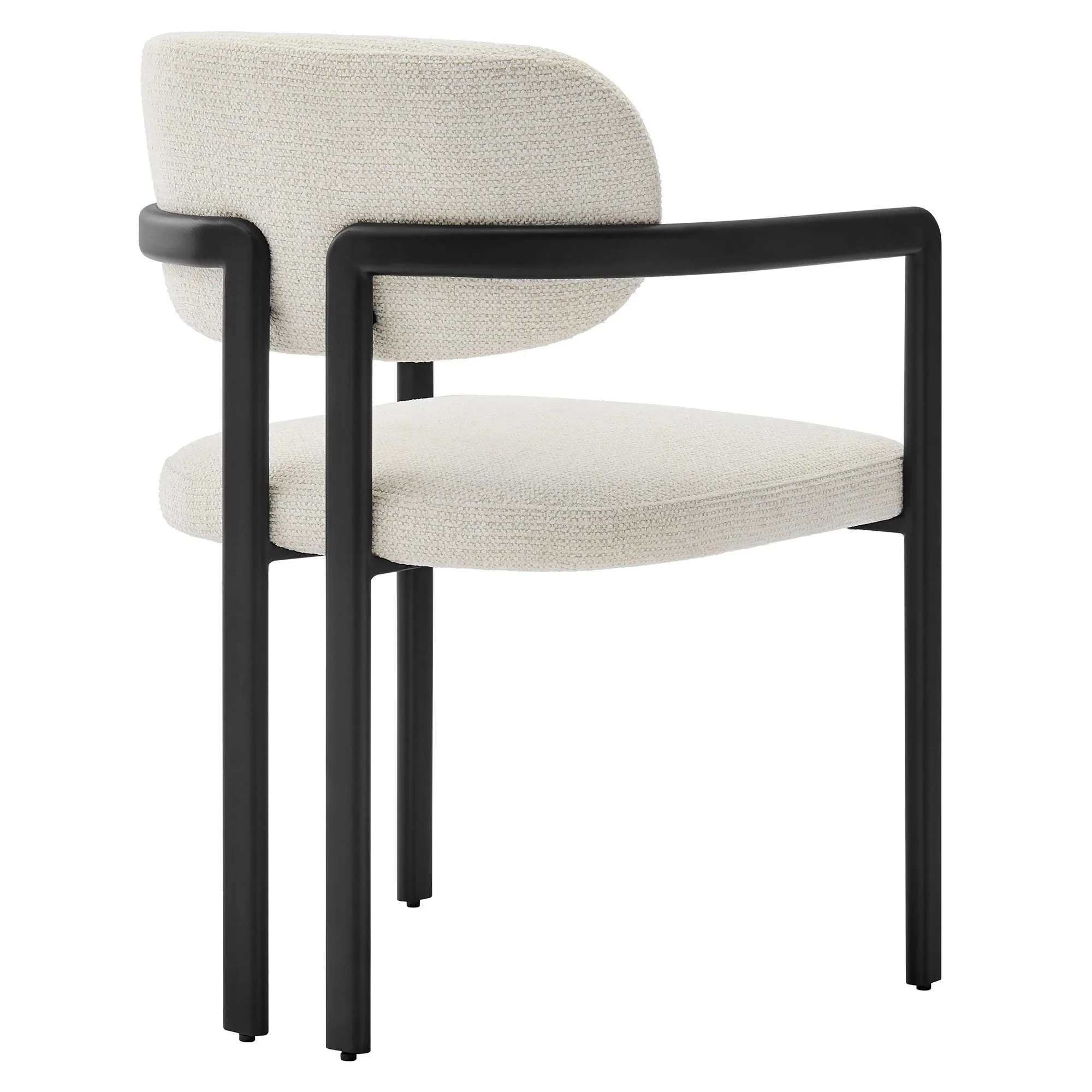 Modern Open Back Barrel Dining Chair - Image 20