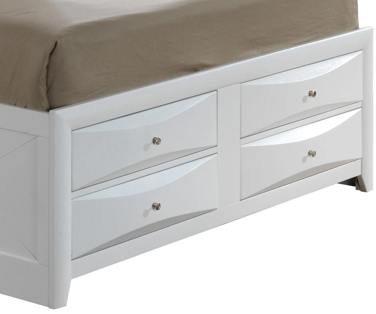 Modern Design Storage Bed With Bookcase Headboard - Image 35