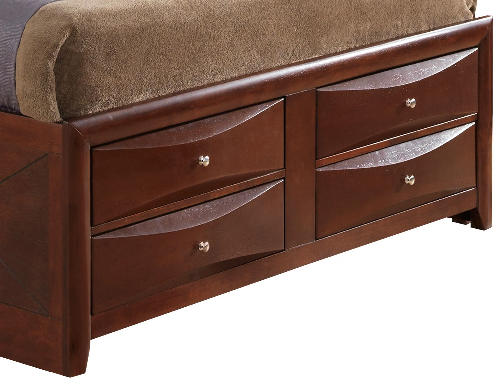 Modern Design Storage Bed With Bookcase Headboard - Image 50