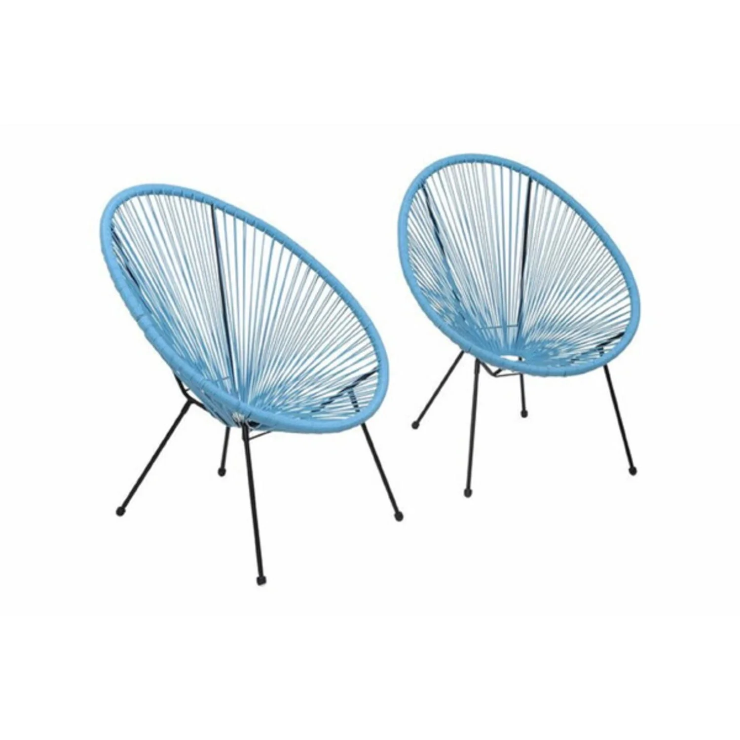 Modern Egg Shaped String Chairs (Set of 2) - Image 2
