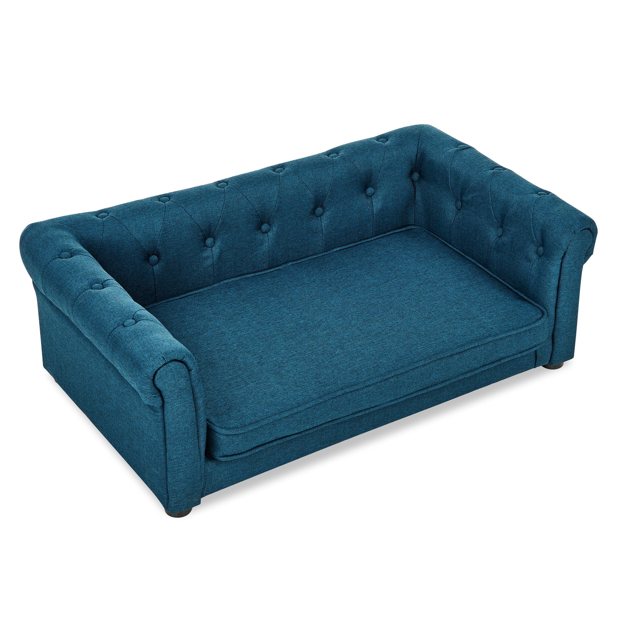 Modern Elegant Rectangle Pet Bed, Durable Elevated Dog Sofa - Image 2