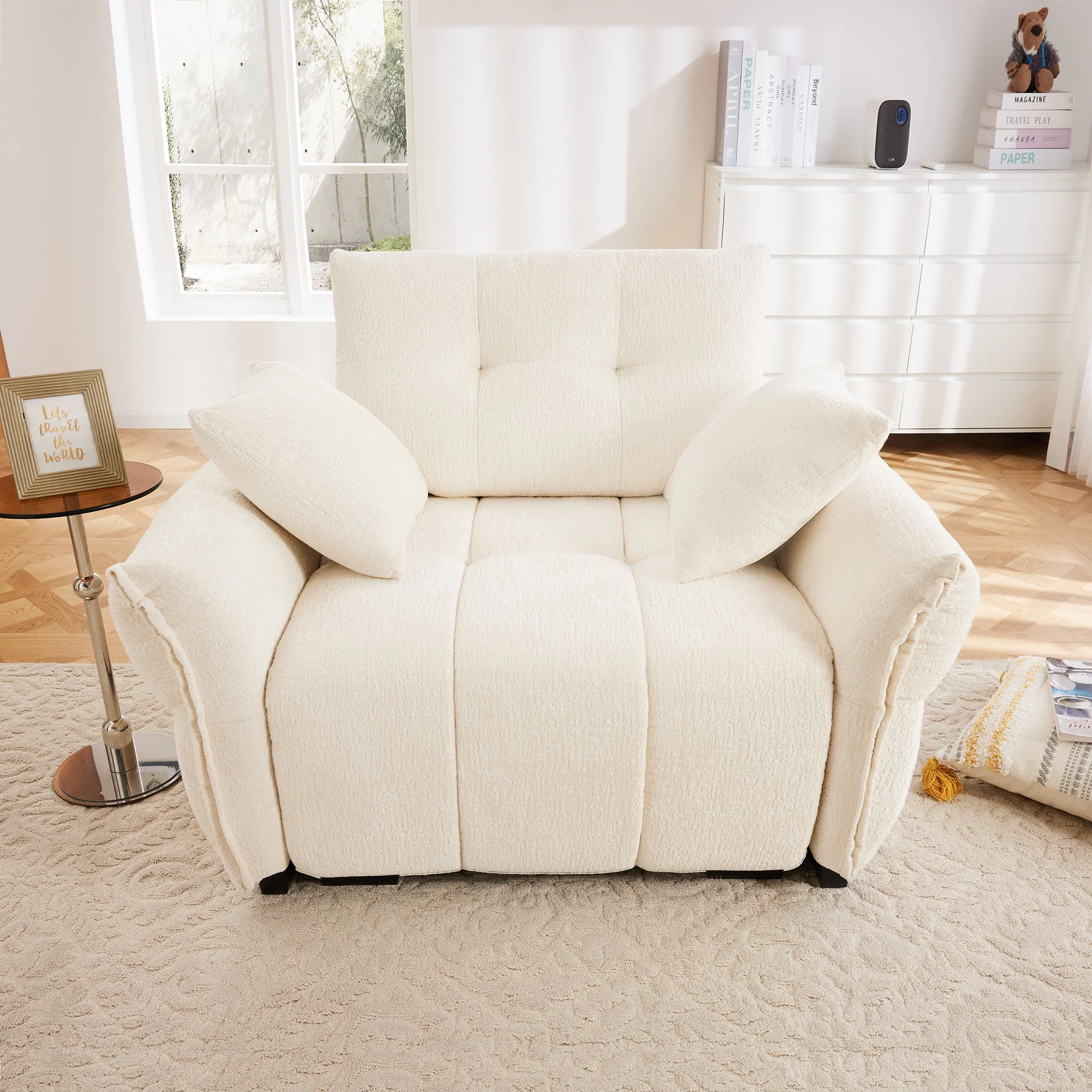 Modern Ergonomic Single Seater Sofa With High Resilience Cushions - Image 16