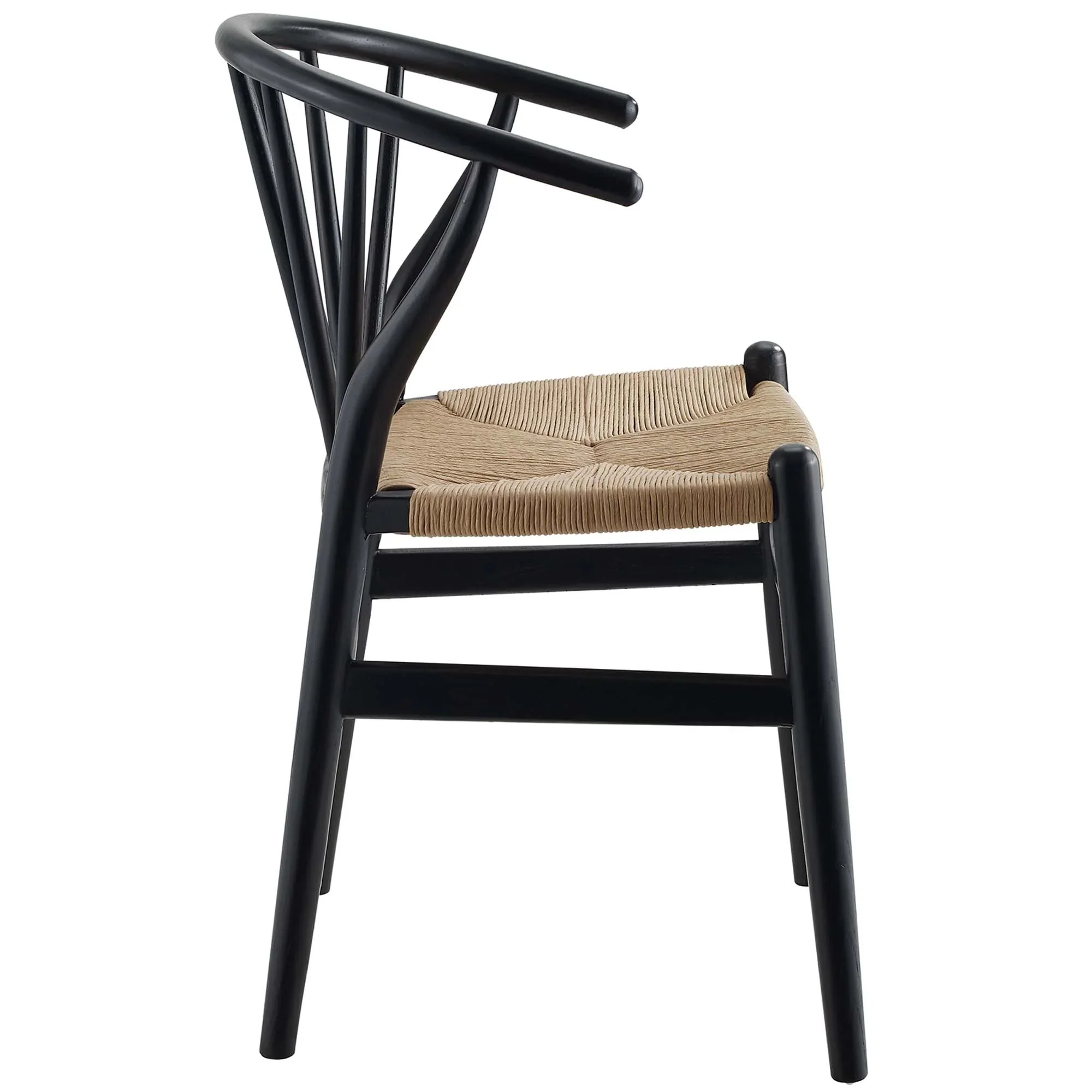Modern Farmhouse Spindle Back Wood Dining Side Chairs Set of 2 - Image 3