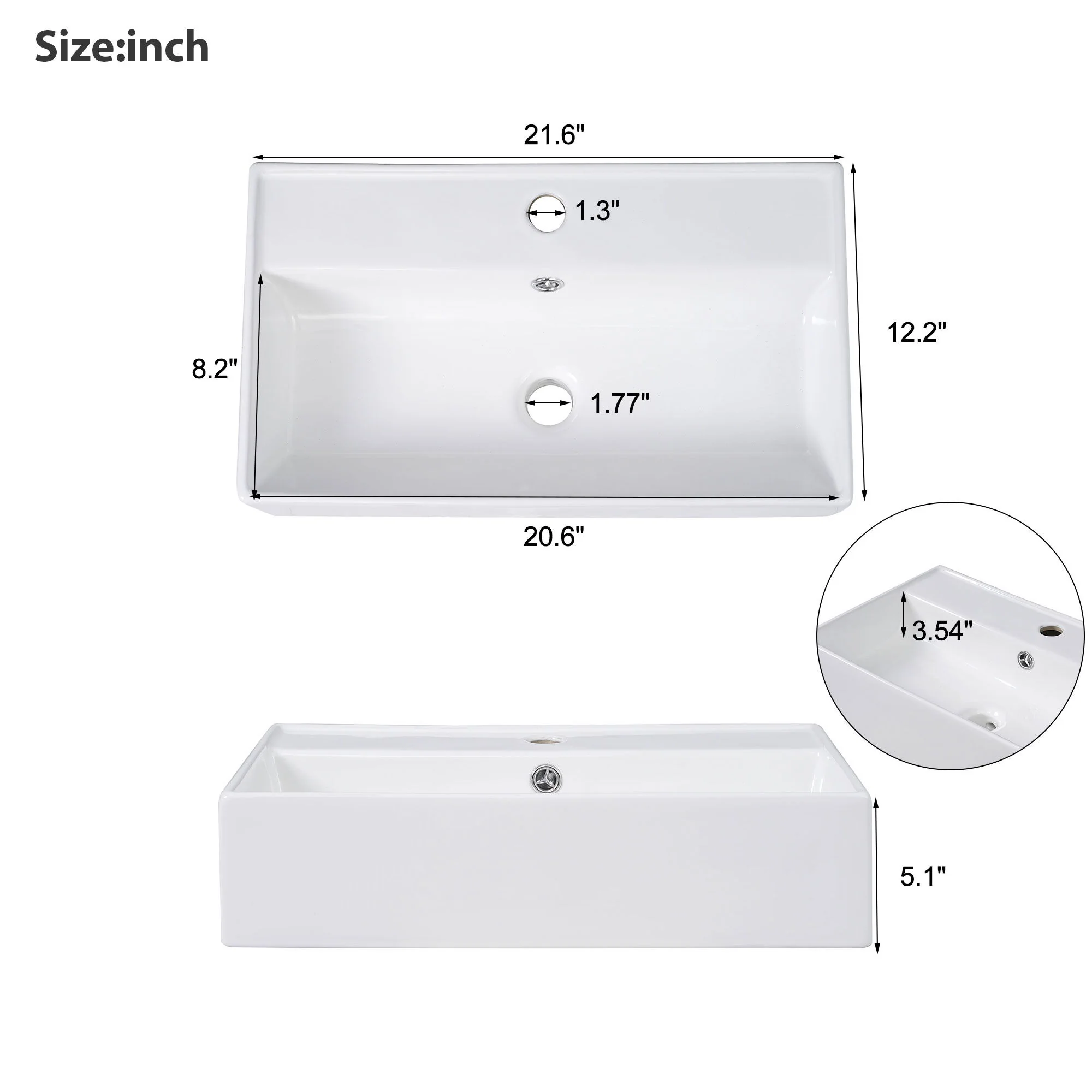 Modern Floating Bathroom Vanity With Ceramic Basin Perfect For Small Bathrooms - Image 35