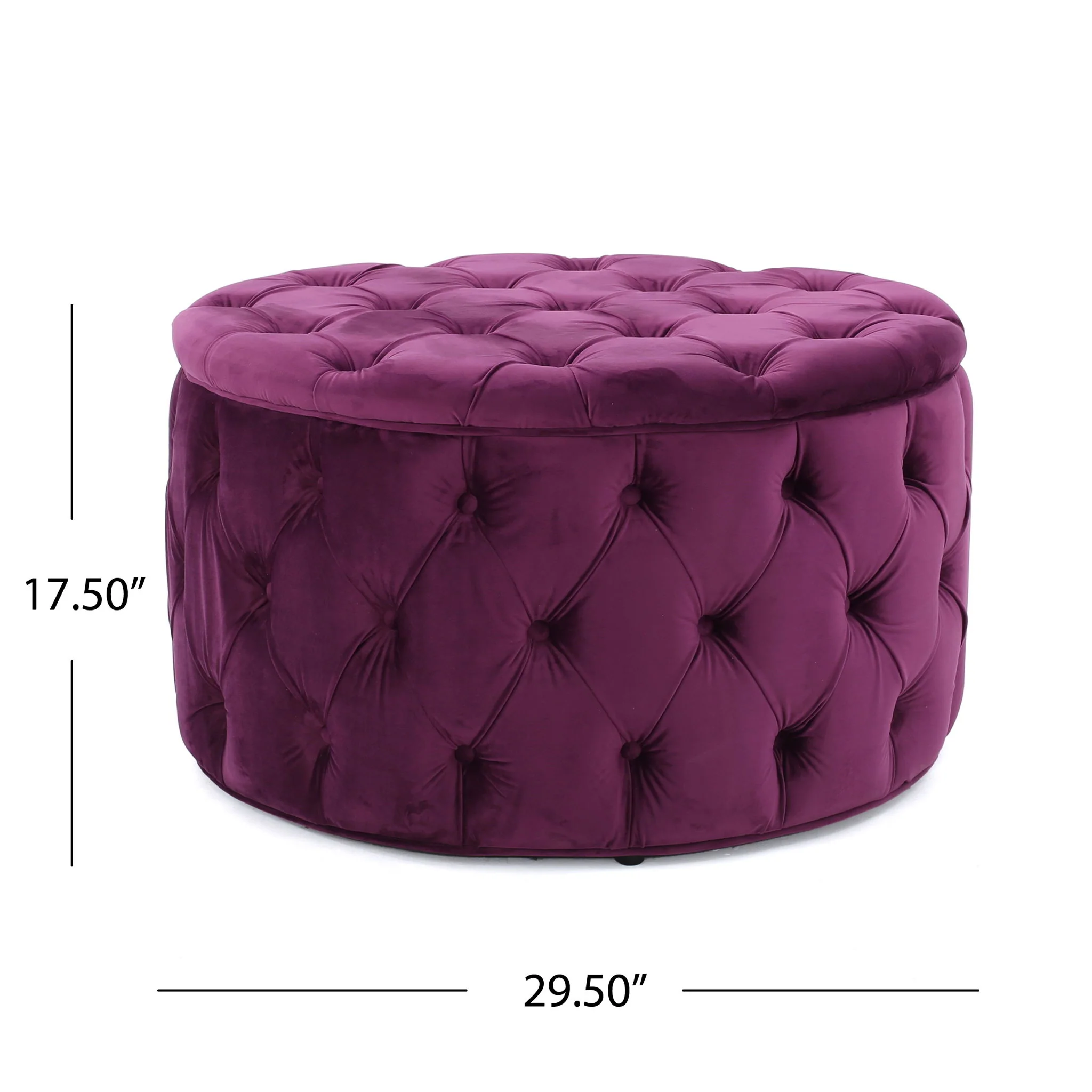 Modern Glam Ottoman - Image 6