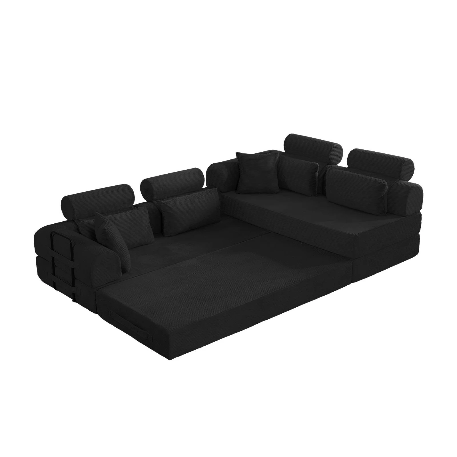 Modern L-Shape Modular Sectional Sofa, Compressed Design - Image 78